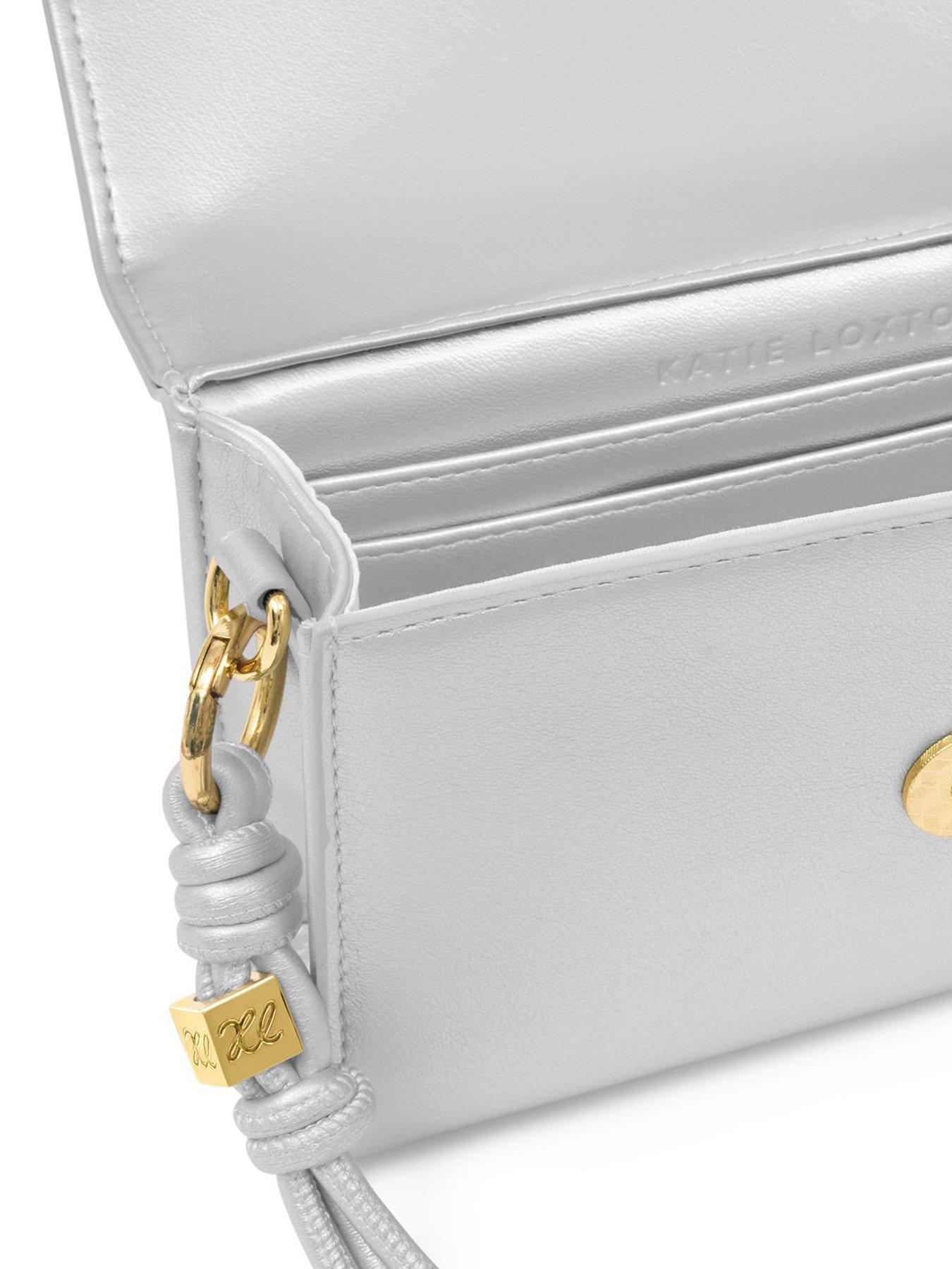 Image 4 of 5 of Katie Loxton Arden Braided Mini Bag -  Silver