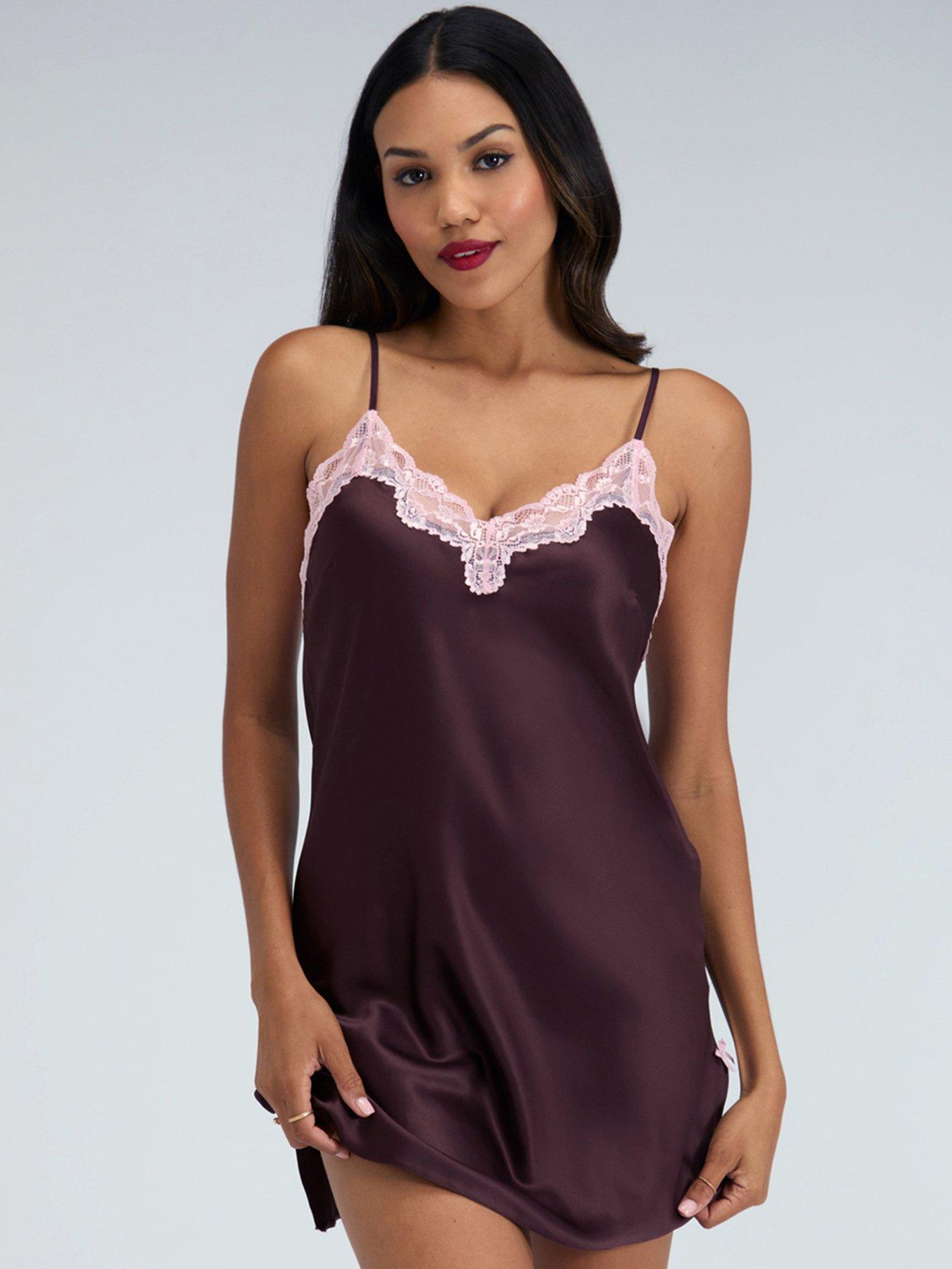 Boux Avenue Amelia Chemise - Blackberry