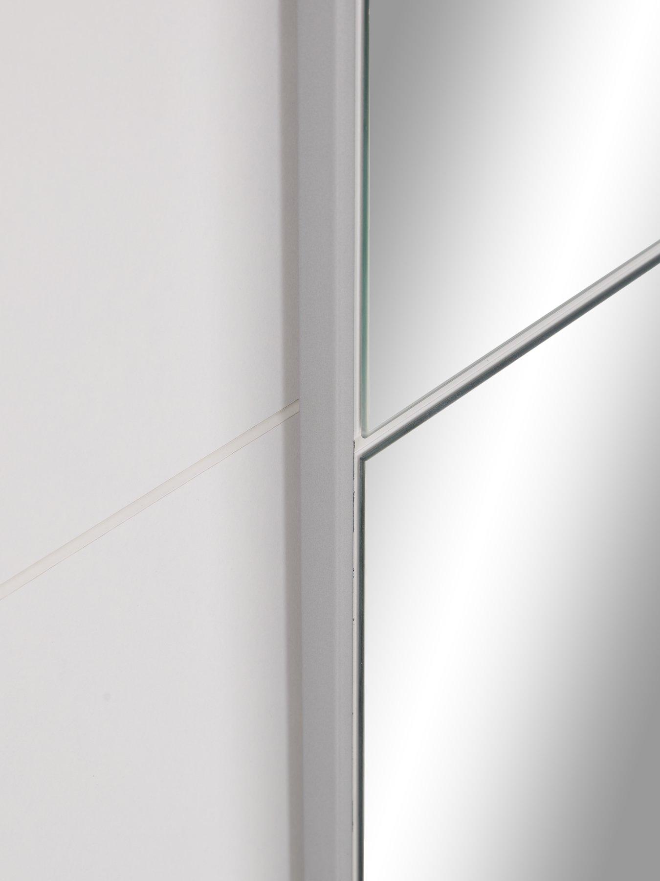  image of very-home-houstonnbsp150-cm-2nbspsliding-doornbspmirrored-wardrobe-white
