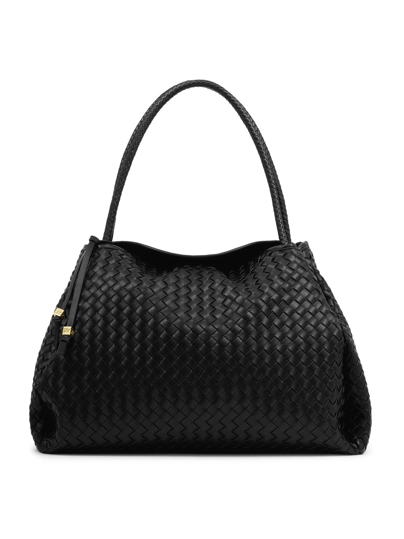 Image 2 of 5 of Katie Loxton Nova Hand Woven Large Shoulder Bag  -  Black