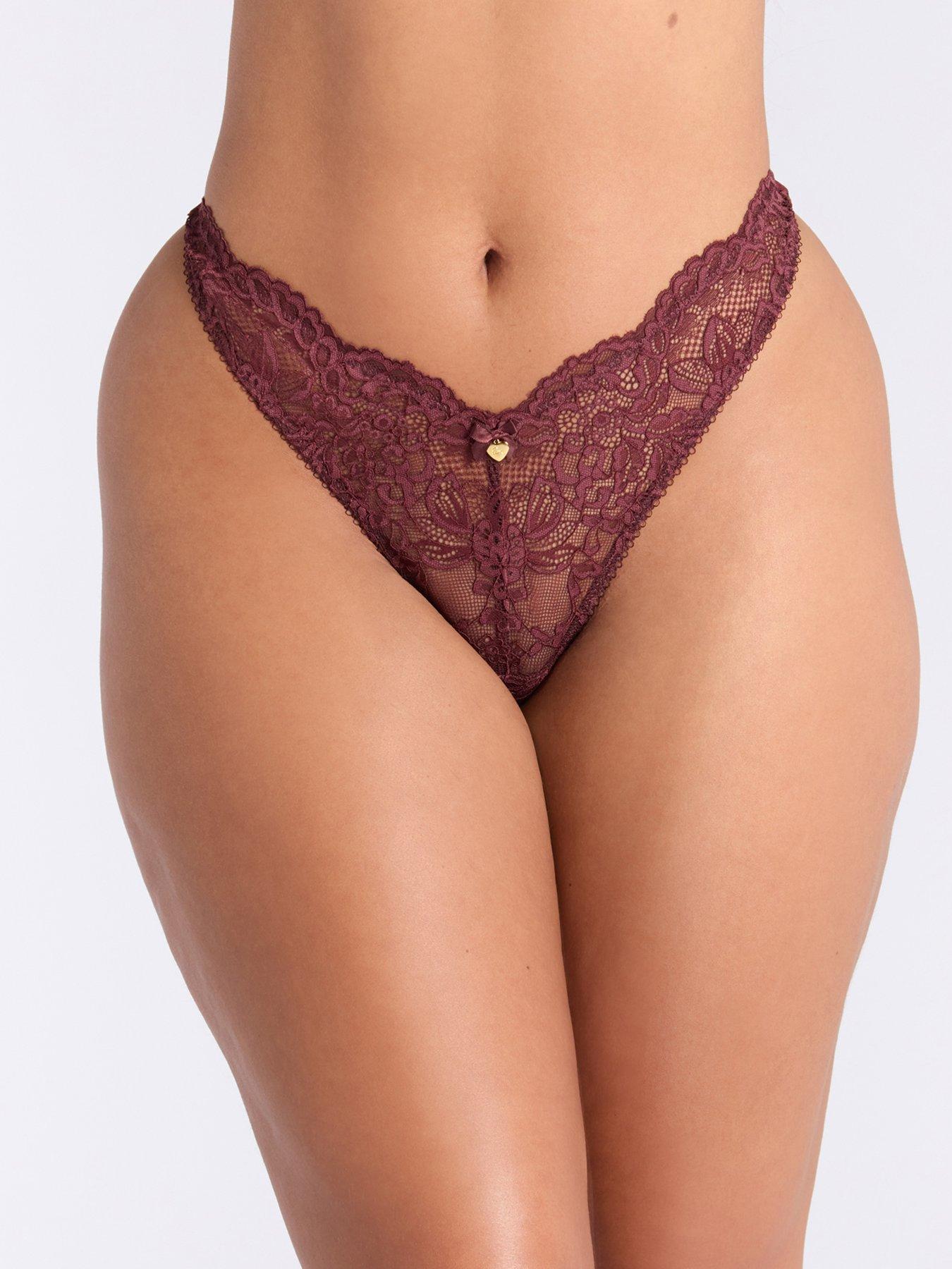 undefined Billie Thong - Maroon