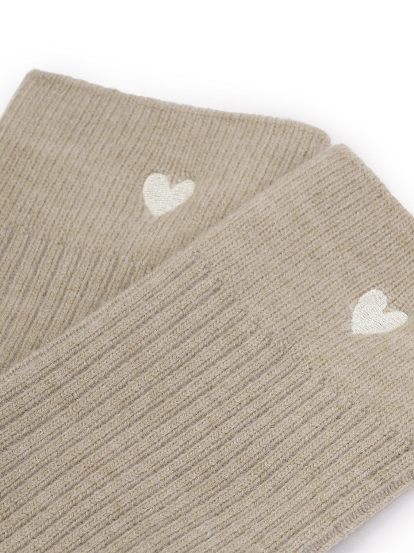  image of katie-loxton-gift-boxed-socks-heart-beige