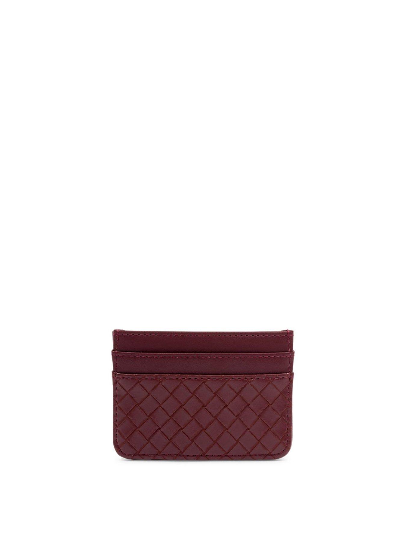 Image 4 of 5 of Katie Loxton Nova Woven Texture Cardholder  -  Cherry