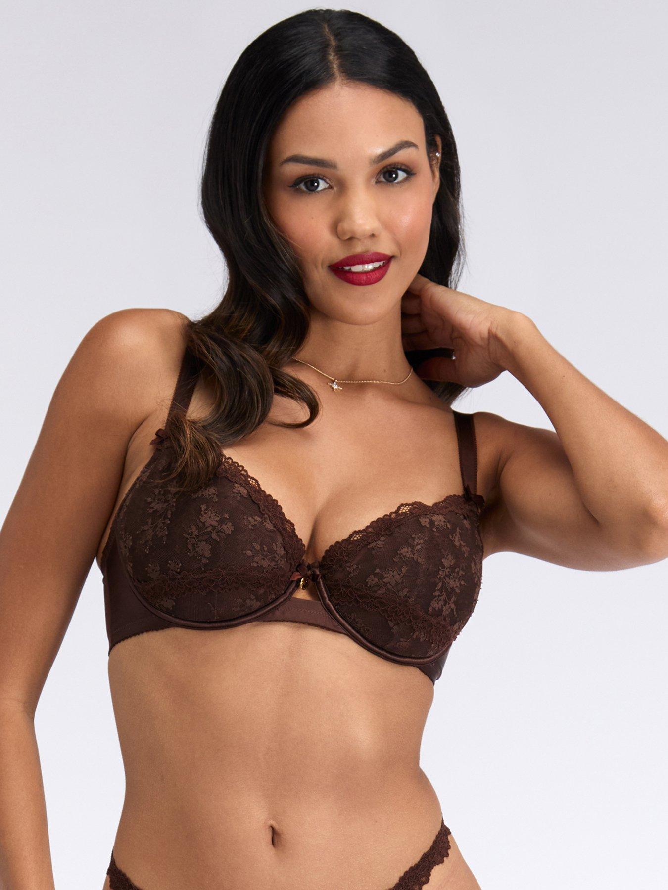 Boux Avenue Callie Balconette Bra - Brown