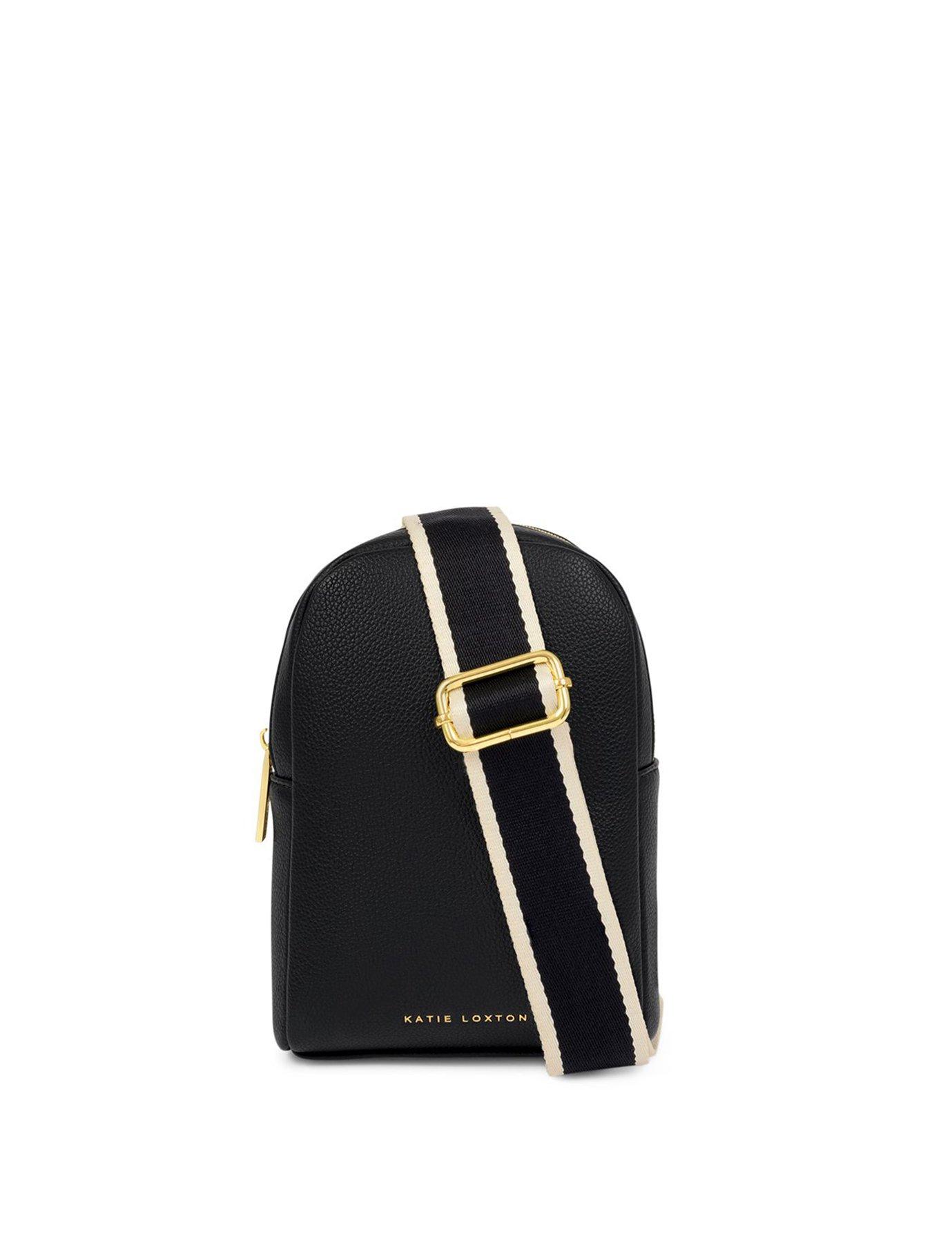 Image 3 of 5 of Katie Loxton Kaite Canvas Strap Sling Bag  -  Black