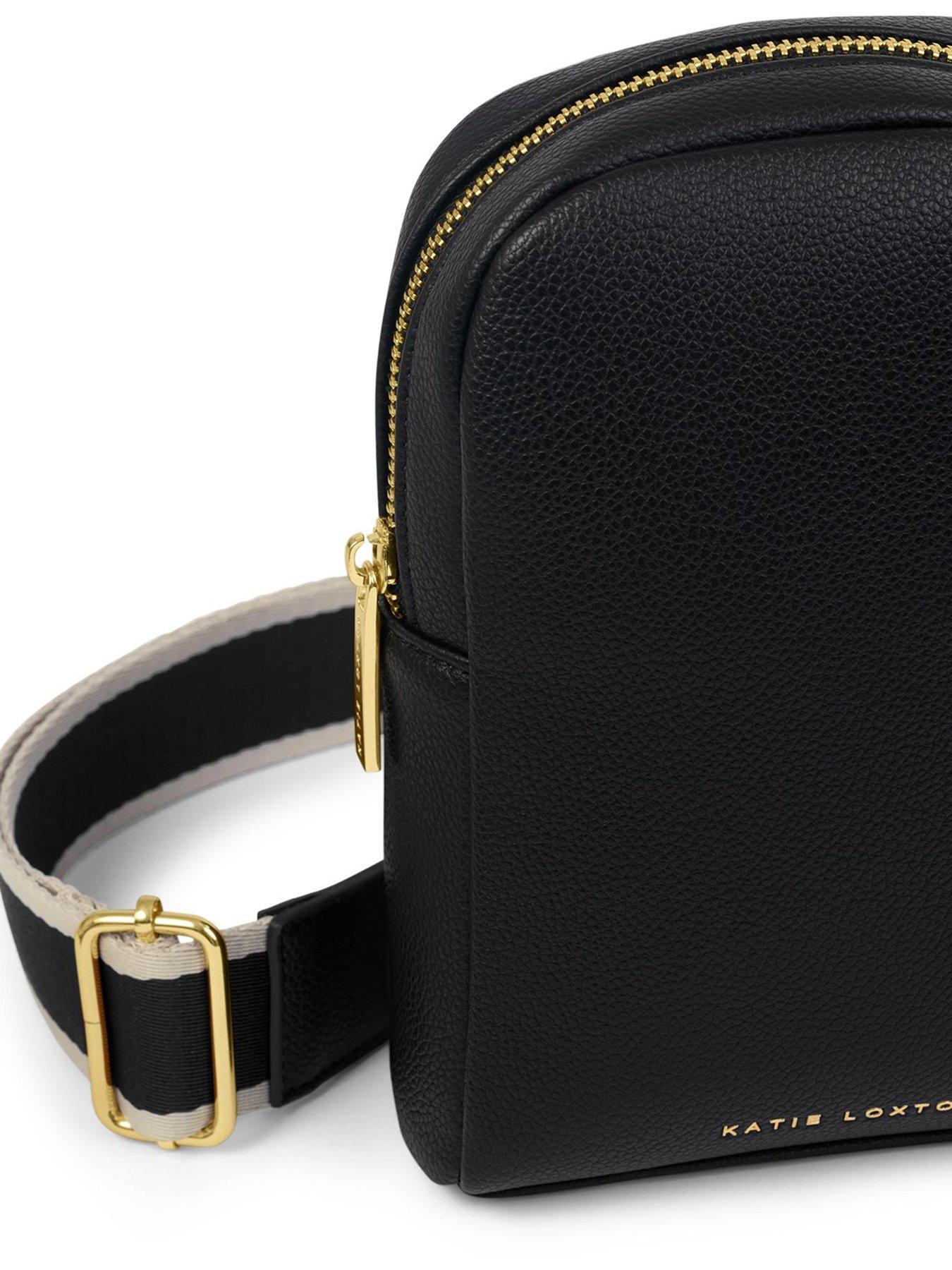Image 4 of 5 of Katie Loxton Kaite Canvas Strap Sling Bag  -  Black