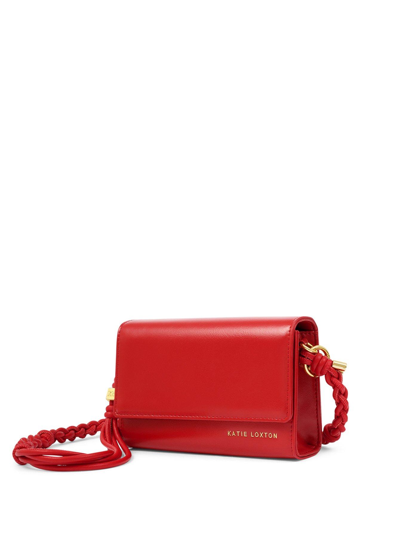 Image 3 of 5 of Katie Loxton Arden Braided Mini Bag  -  Red