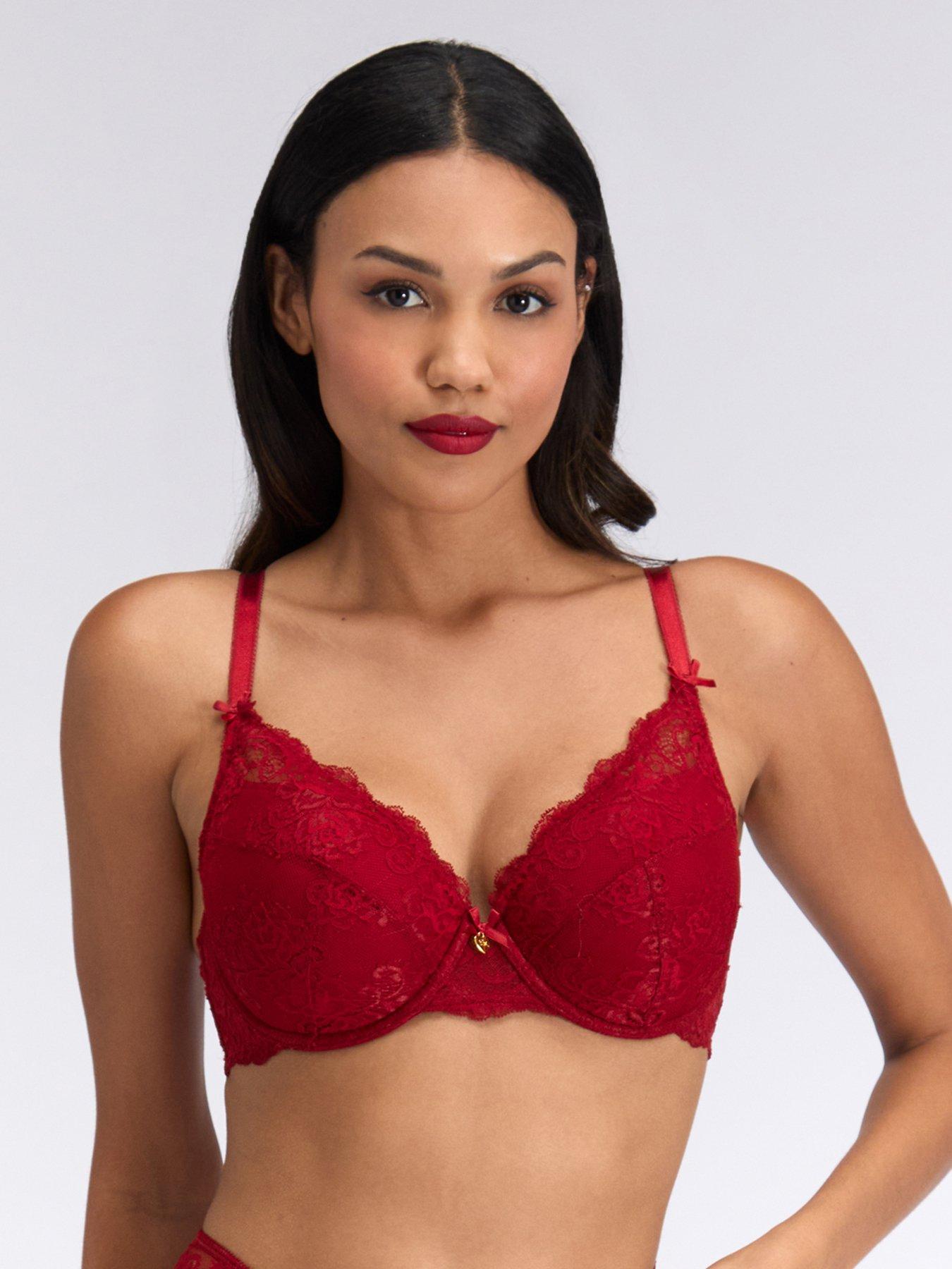 Boux Avenue Boux Avenue Amber Plunge Bra - Red