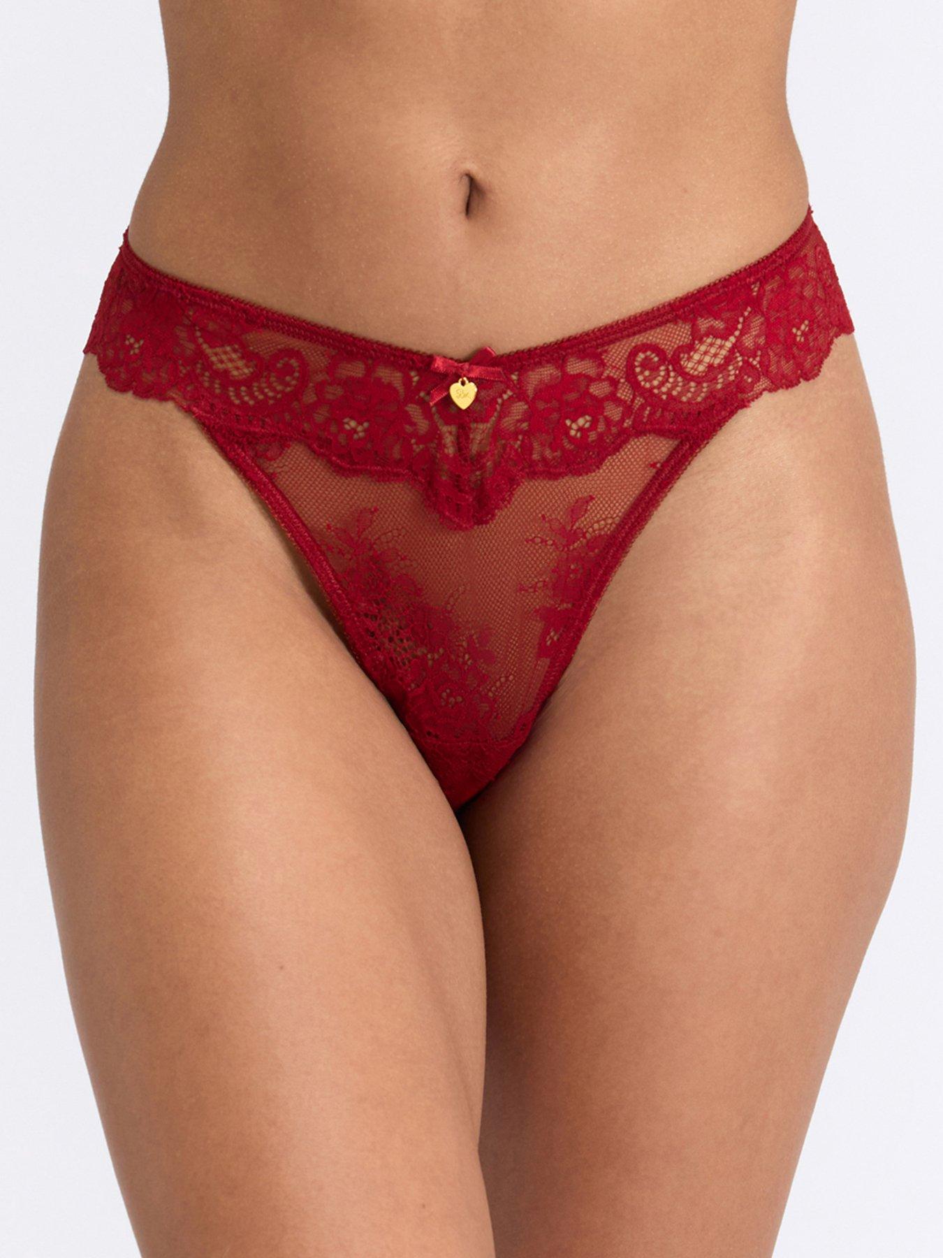  image of boux-avenue-amber-thong-red