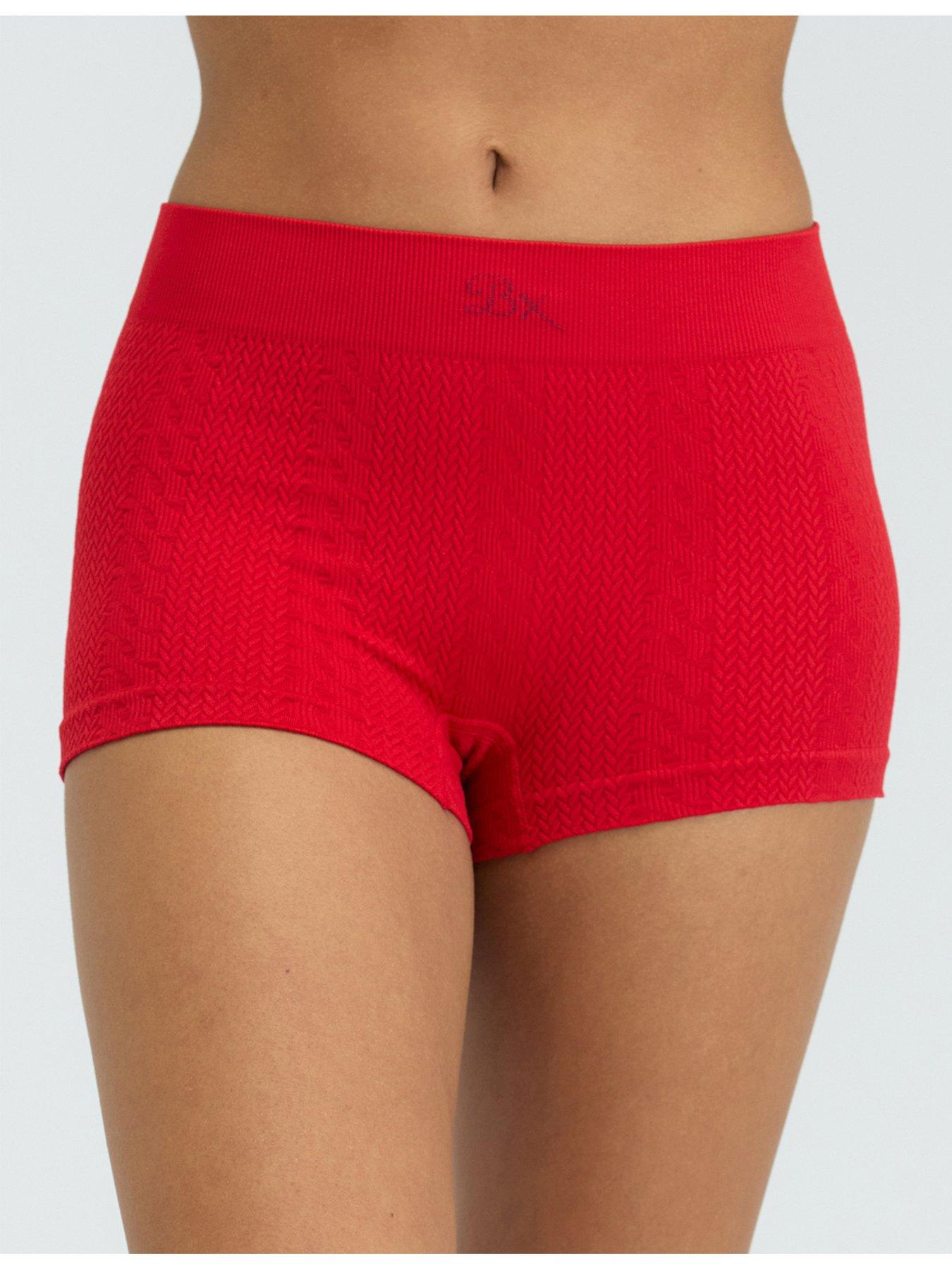  image of boux-avenue-cable-seamless-short-red