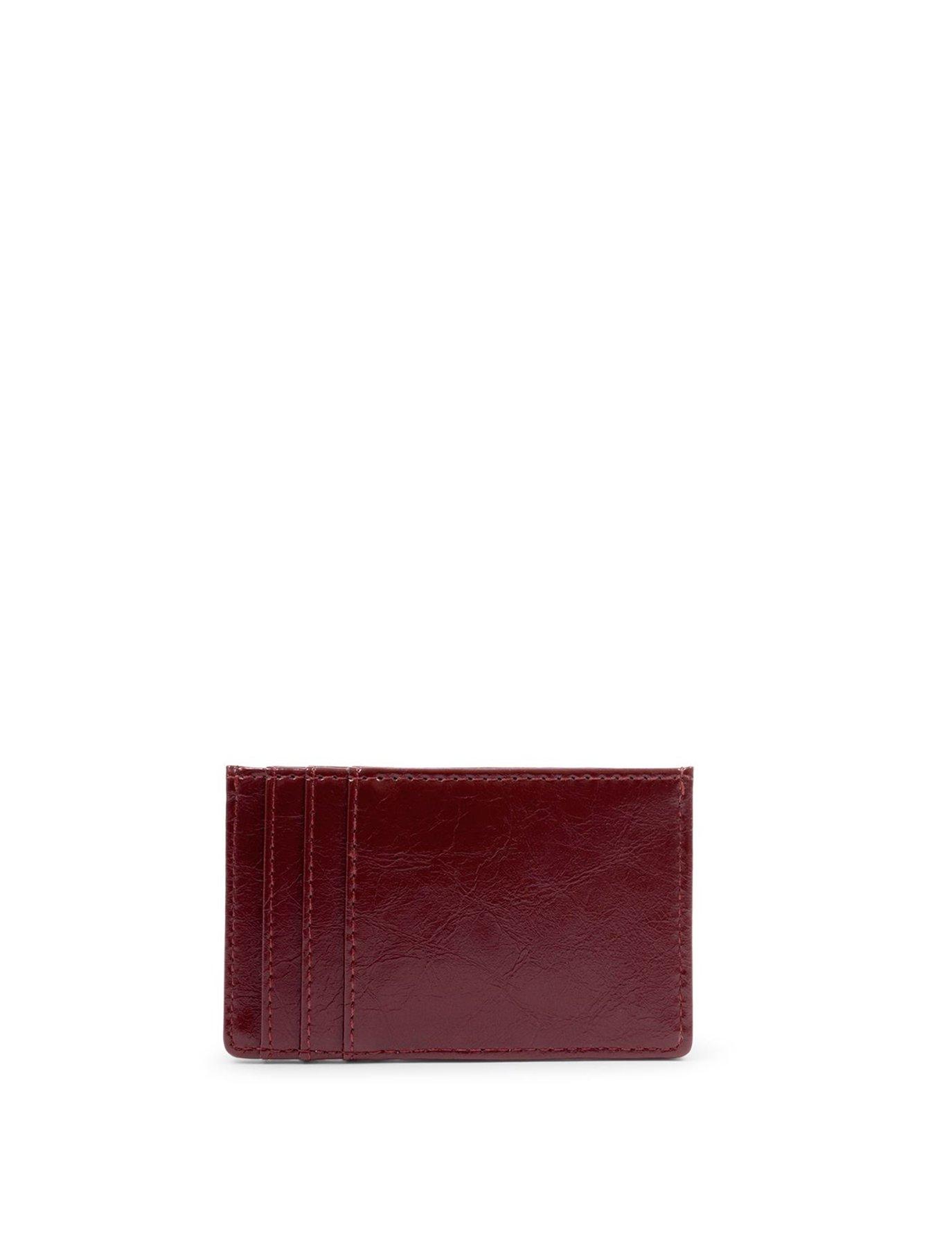 Image 3 of 4 of Katie Loxton Laila Slim Textured Patent Cardholder  -  Cherry