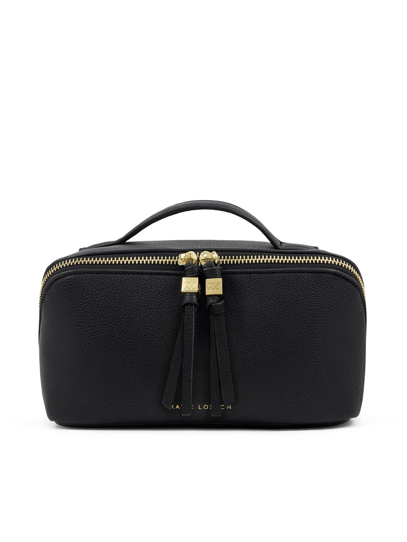 undefined Medium Fold-Out Wash Bag  -  Black  11.5cm x 21cm x 11.5cm