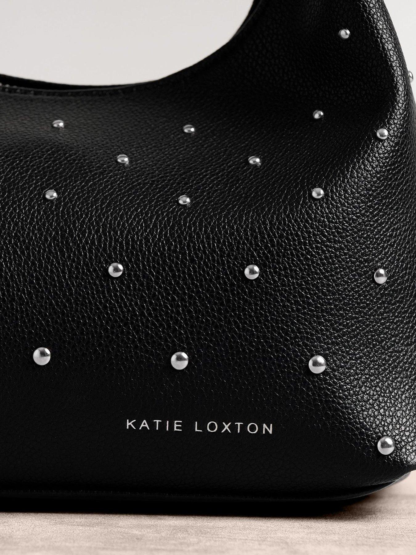 Image 2 of 5 of Katie Loxton Meela Studded Top Handle Bag  -  Black