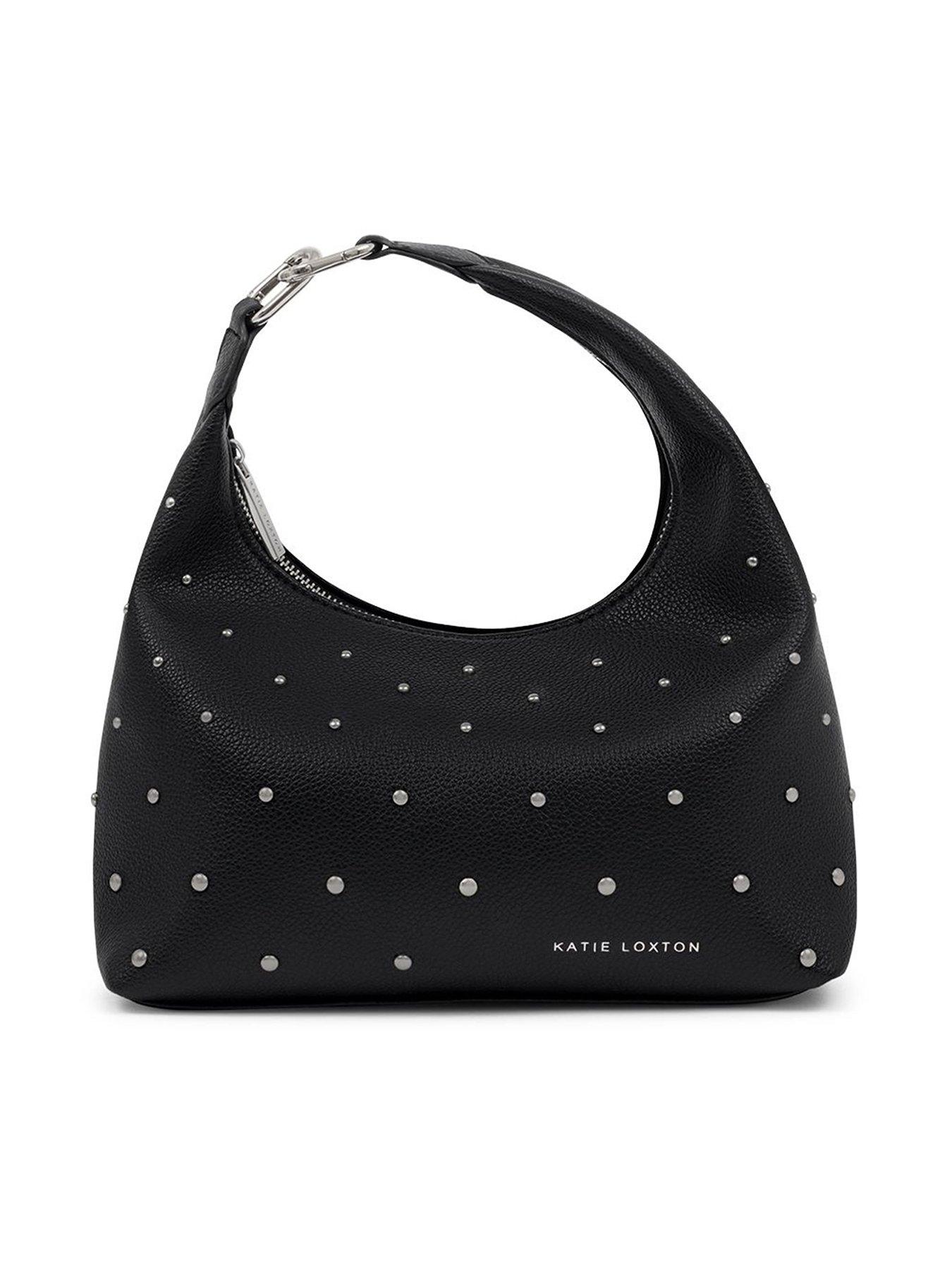 Image 3 of 5 of Katie Loxton Meela Studded Top Handle Bag  -  Black