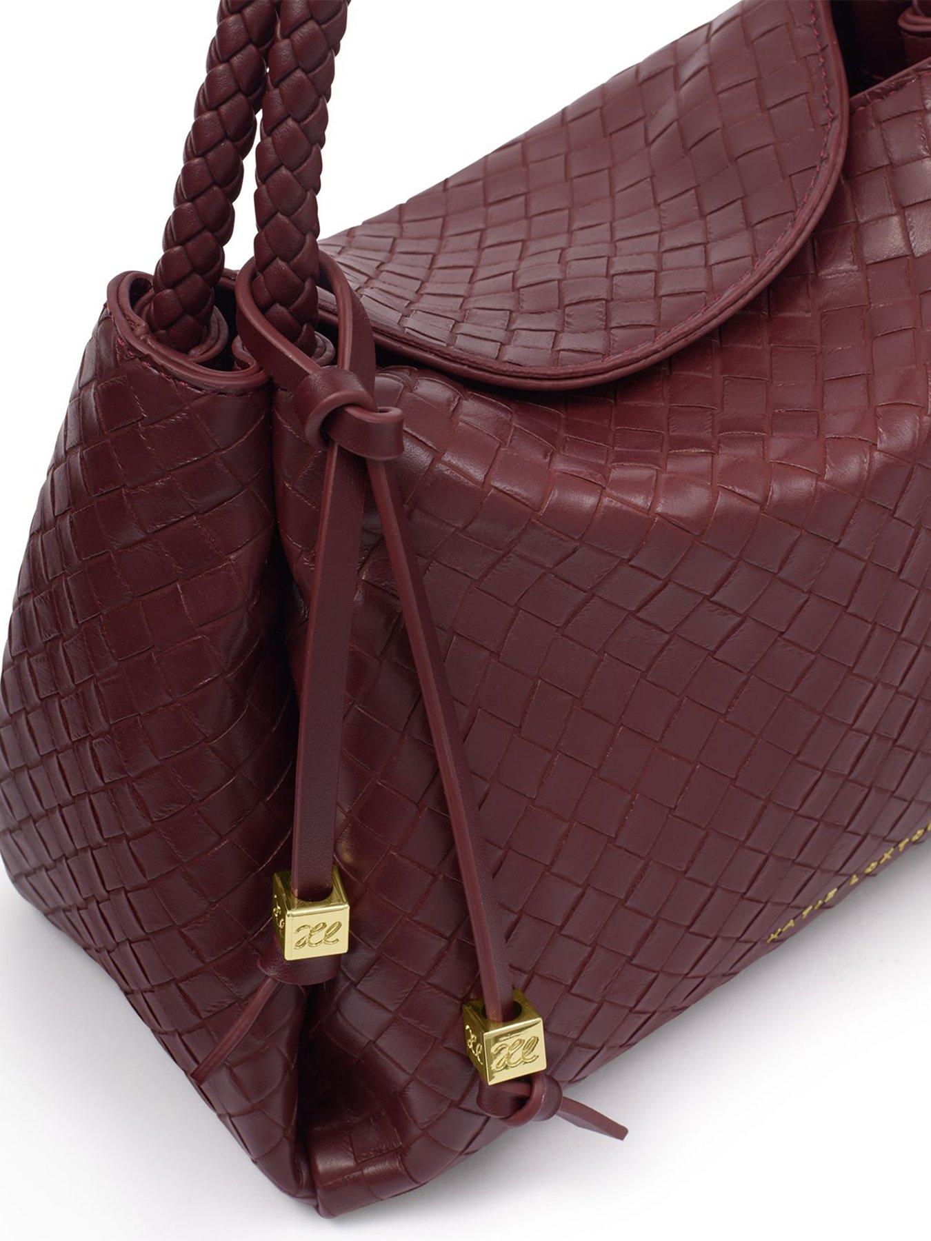 Image 4 of 5 of Katie Loxton Nova Woven Texture Top Handle Bag  -  Cherry