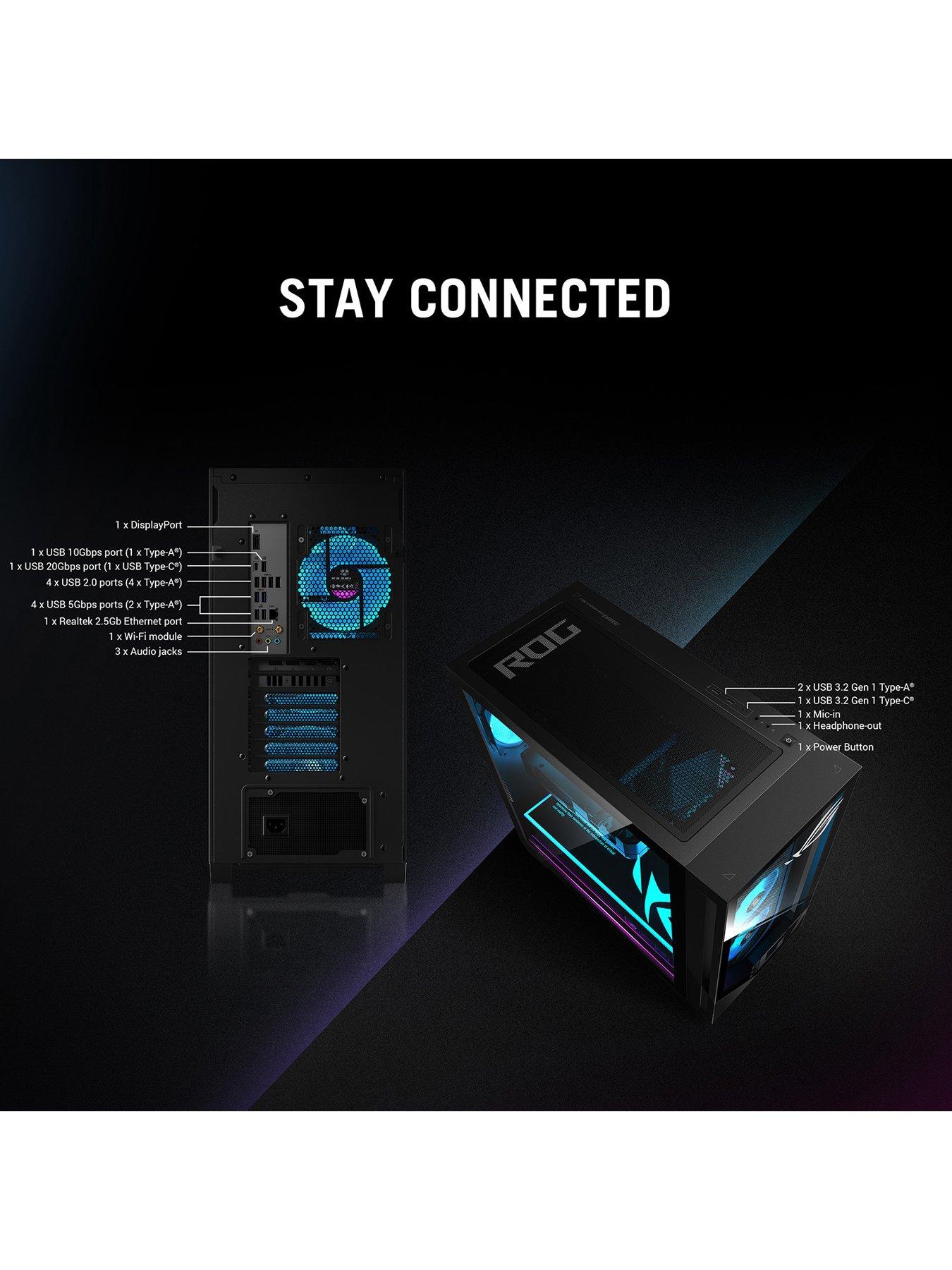 Image 5 of 7 of Asus Gaming Desktop - GeForce RTX 5080 - Intel Core Ultra 7 (Series 2) - 32GB RAM - 2TB SSD