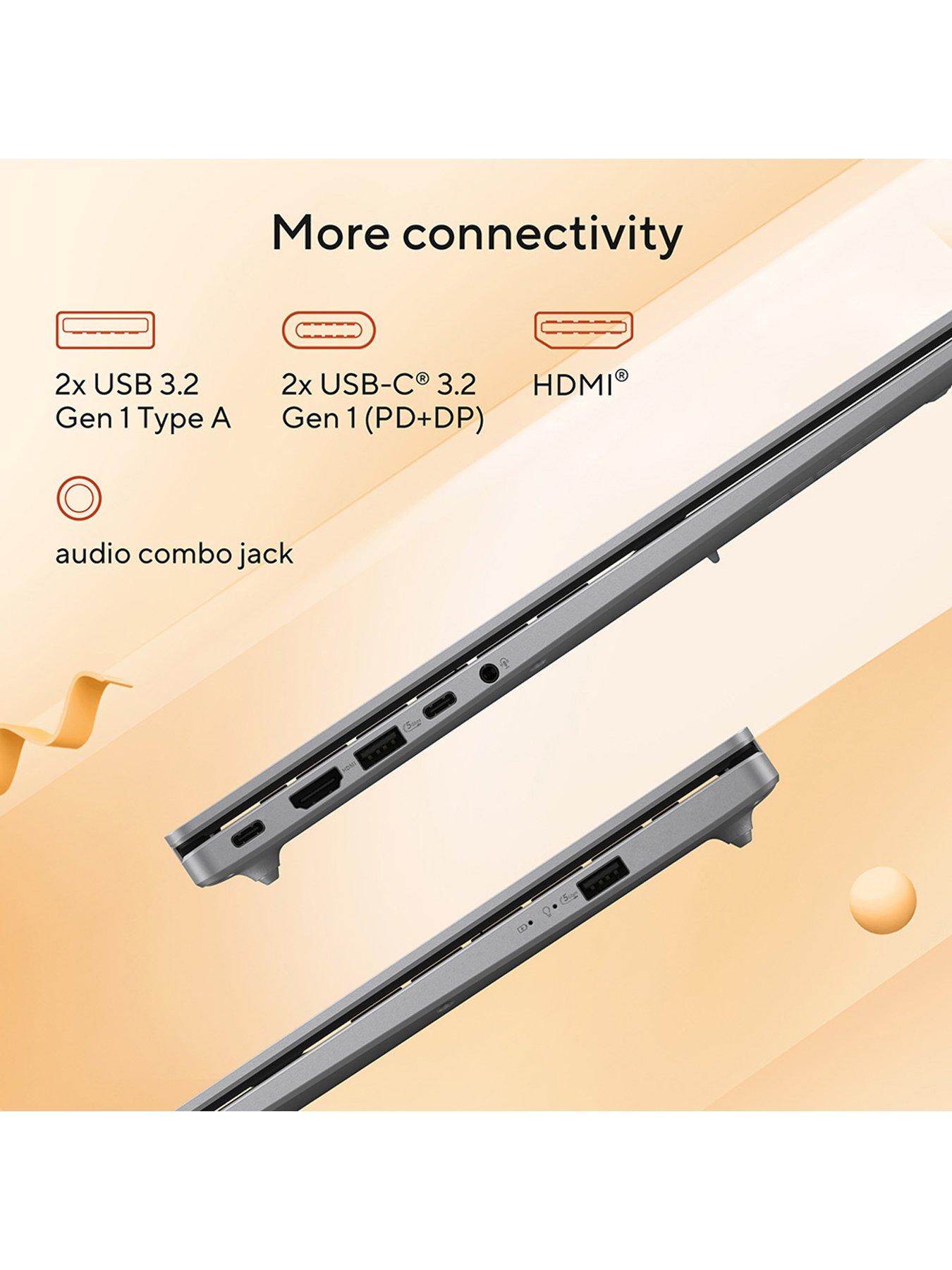 Image 6 of 7 of Asus Vivobook 16&nbsp;Copilot+ PC Laptop - 16in FHD, AMD Ryzen AI 5, 16GB RAM, 512GB SSD - Silver