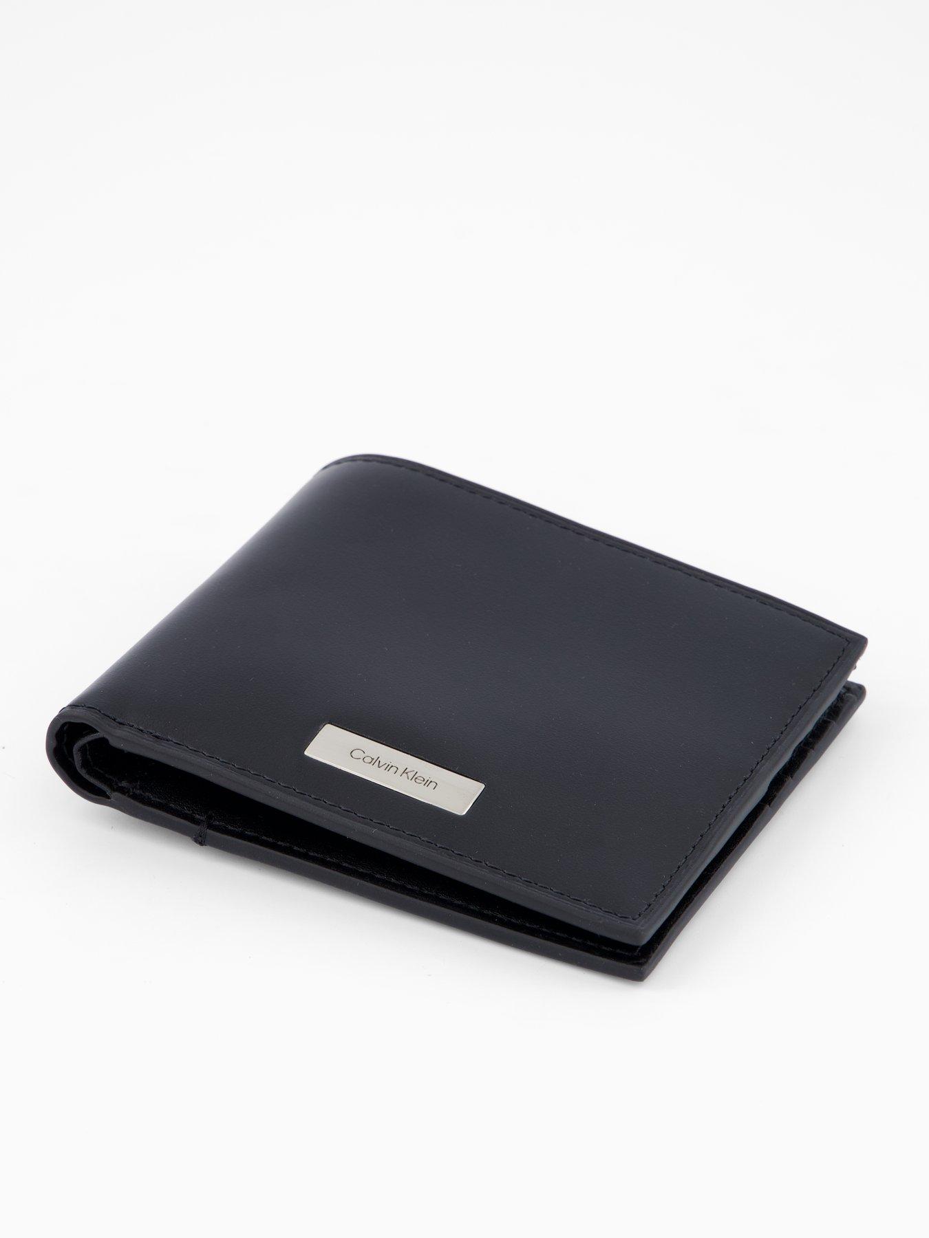  image of calvin-klein-plaque-ew-billfold-wallet-black