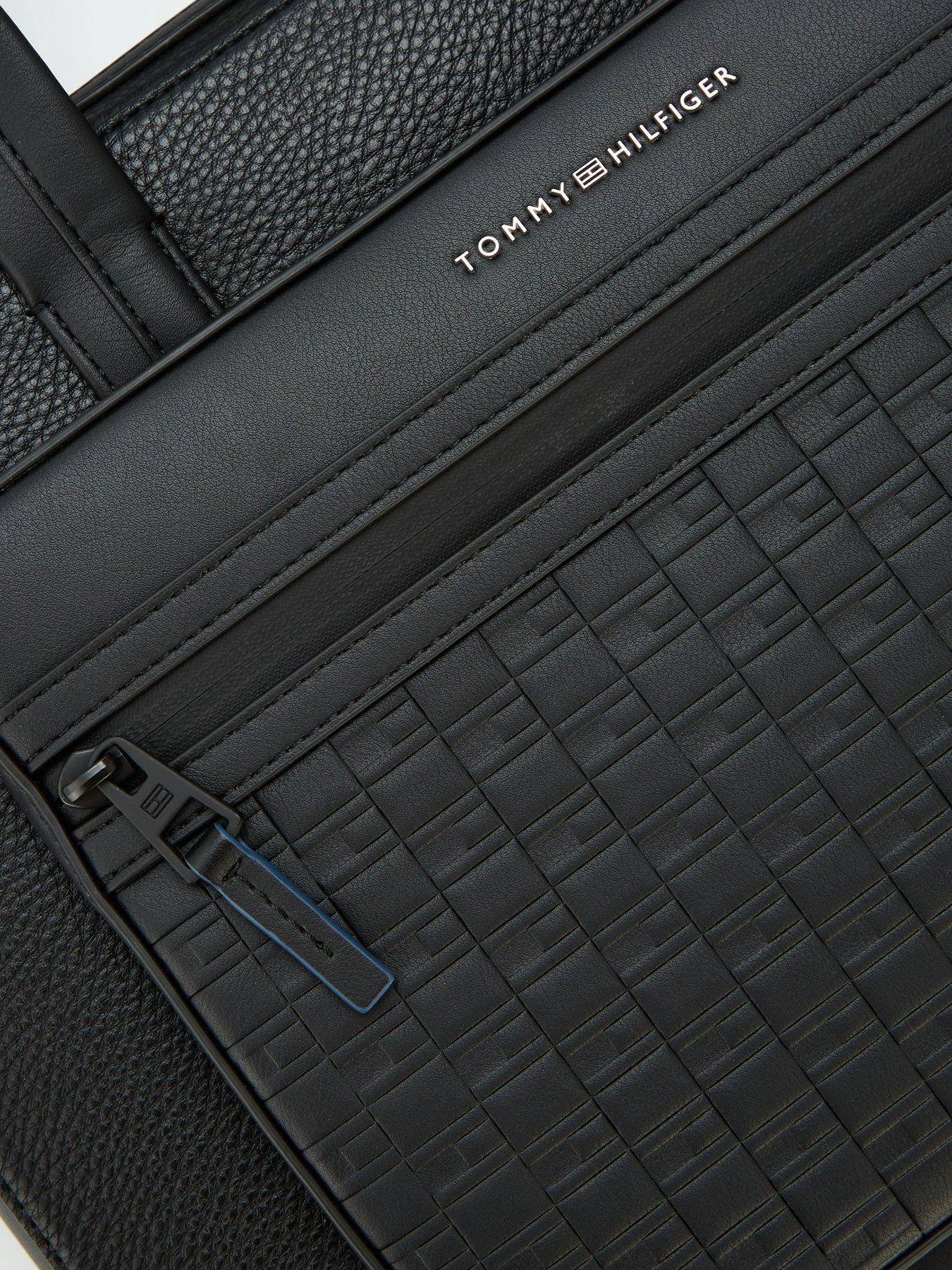 Image 3 of 5 of Tommy Hilfiger Modern Flag Monogram Laptop Bag - Black
