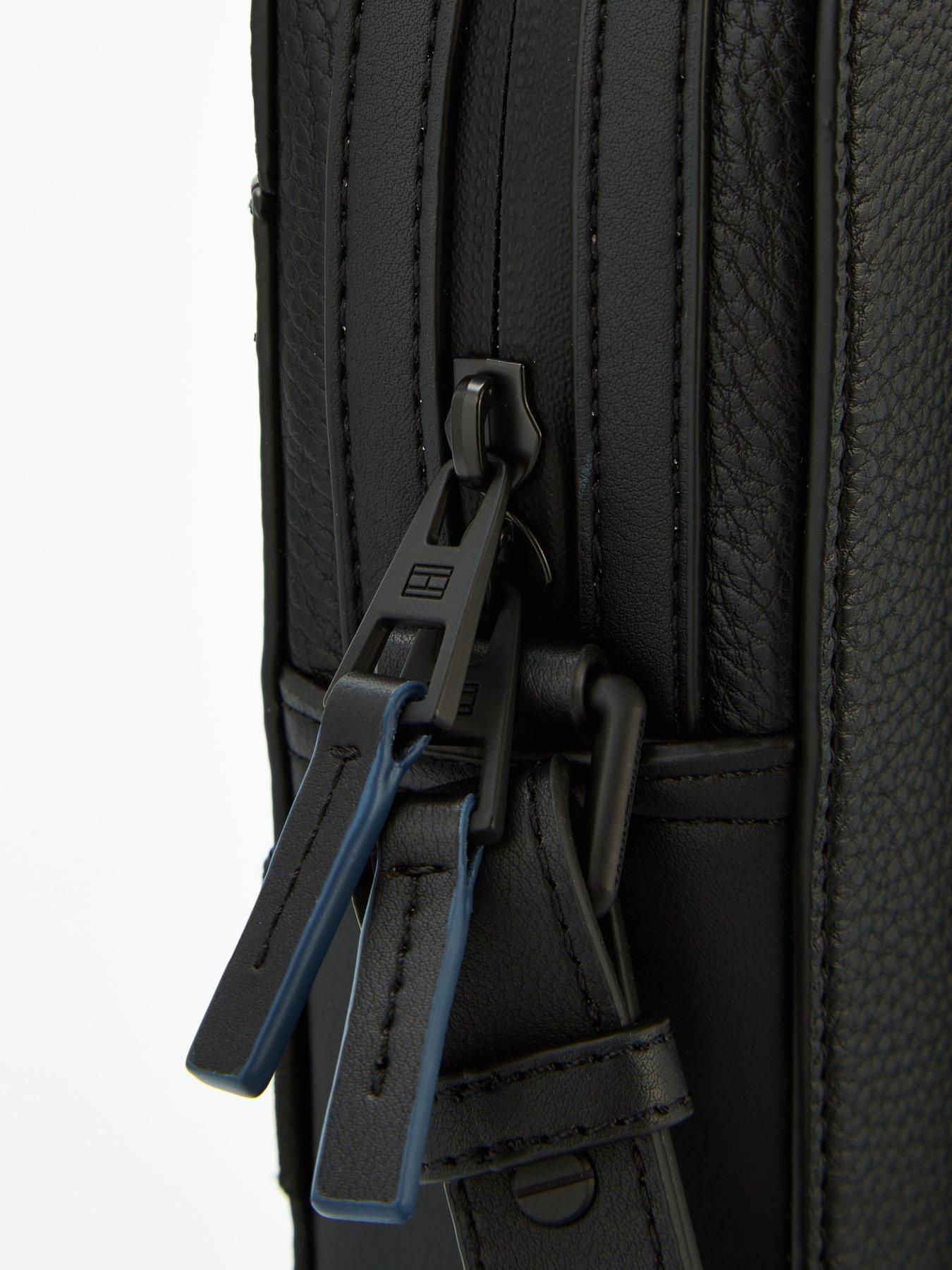 Image 4 of 5 of Tommy Hilfiger Modern Flag Monogram Laptop Bag - Black