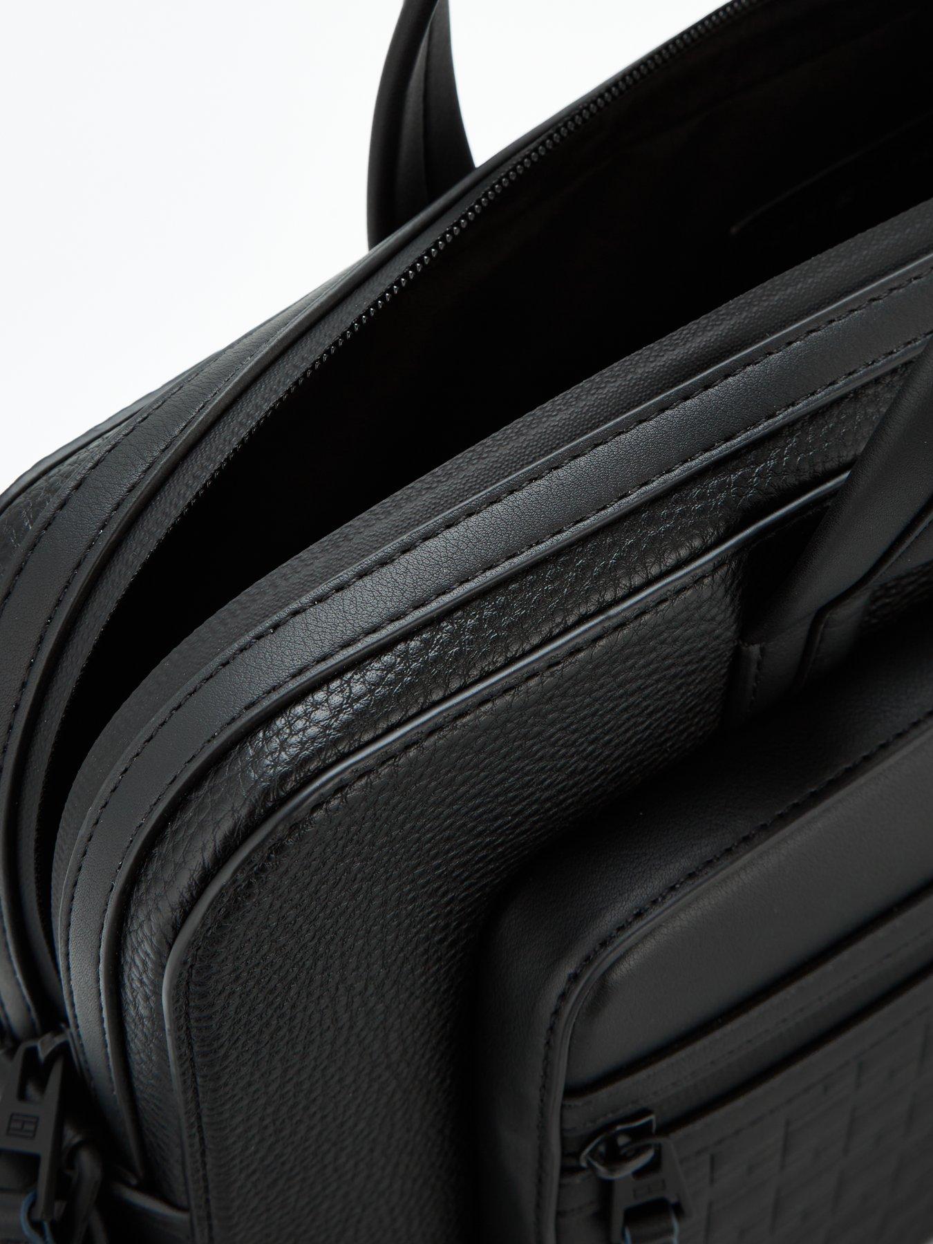 Image 5 of 5 of Tommy Hilfiger Modern Flag Monogram Laptop Bag - Black