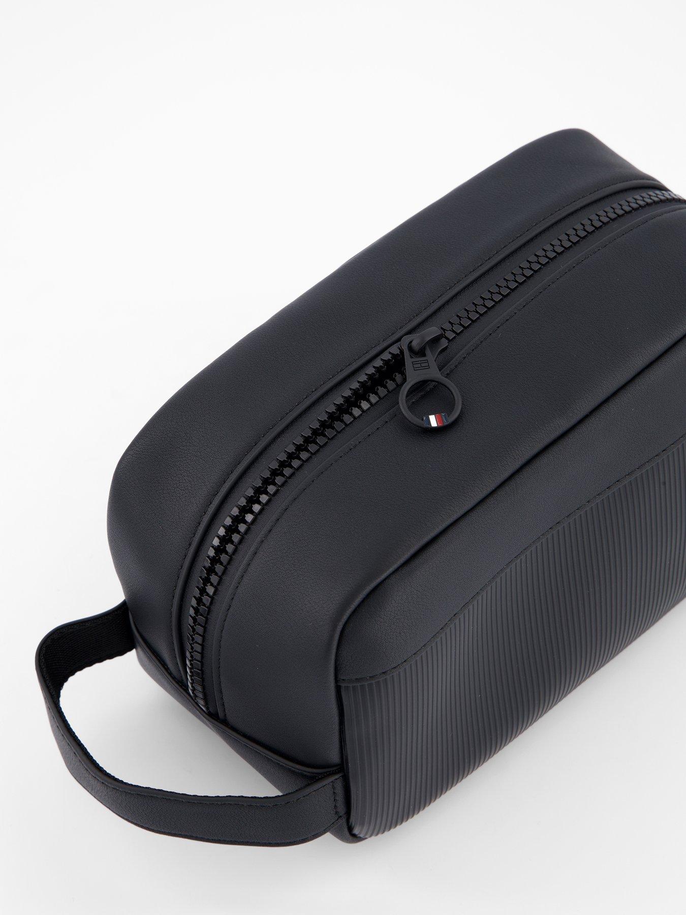  image of tommy-hilfiger-flag-washbag-black