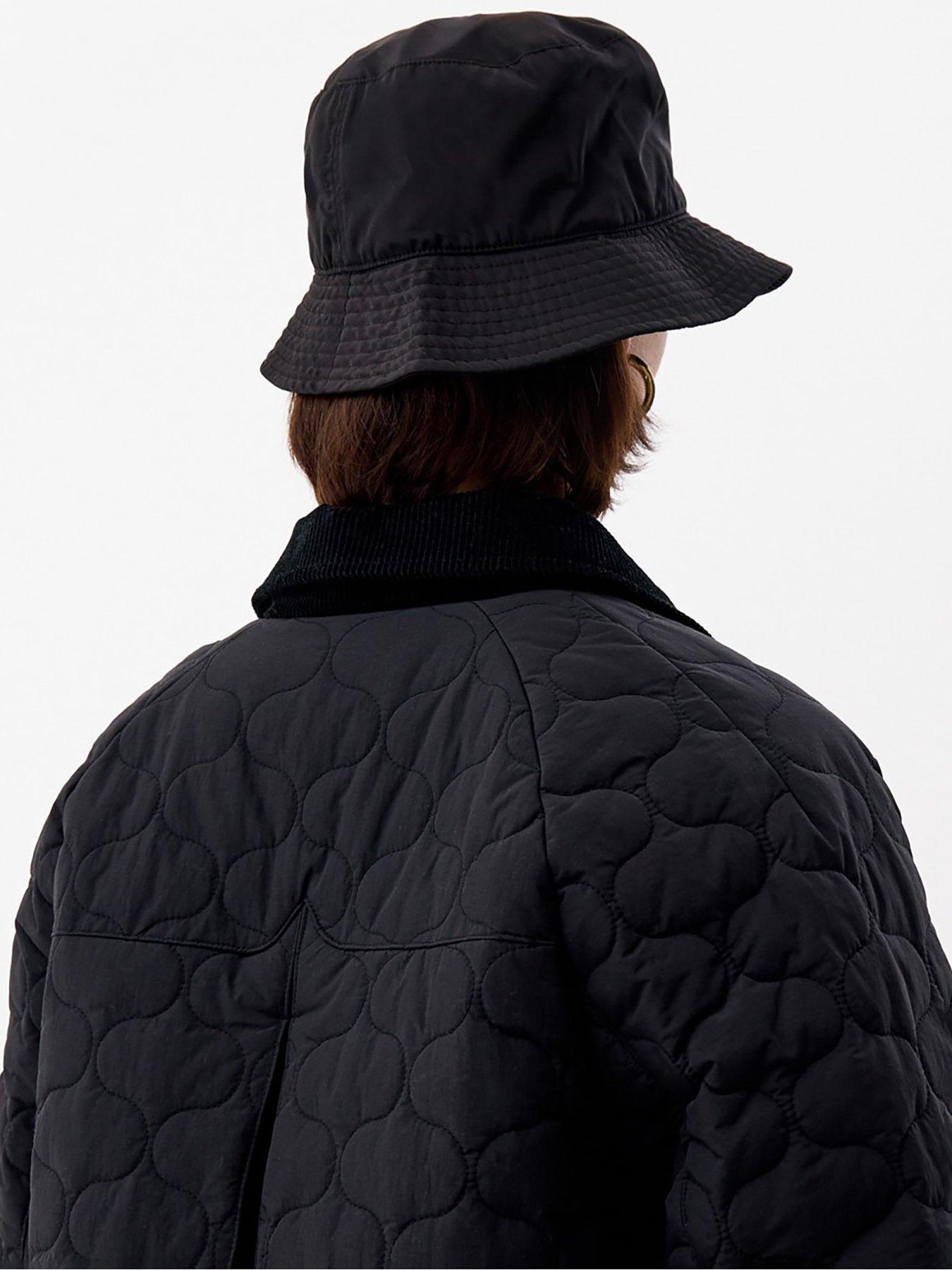  image of hunter-fionn-long-quilted-coat-black