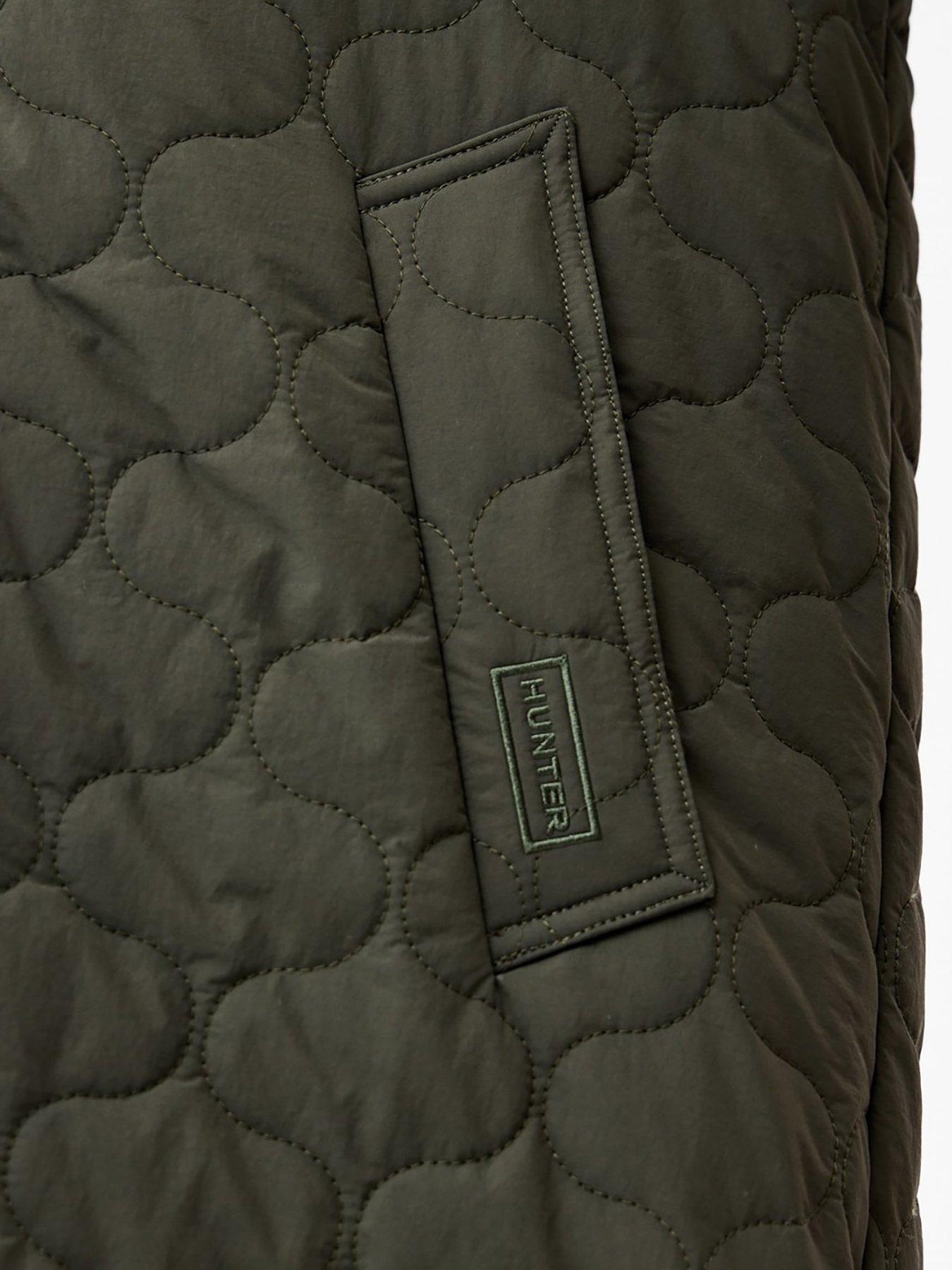 Image 4 of 4 of Hunter Fionn Long Quilted Coat - Kambaba - Green