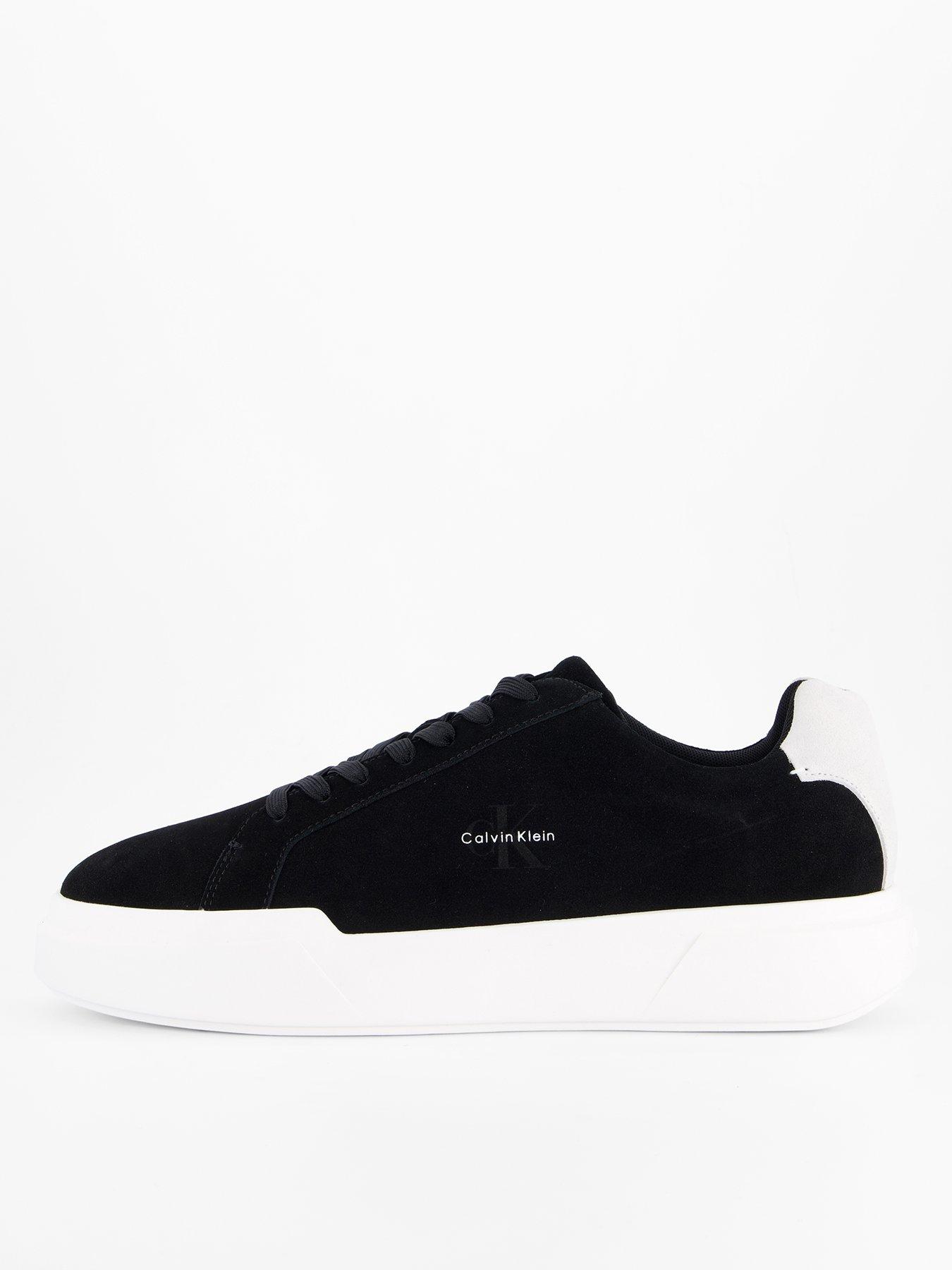 Calvin Klein Ck Avenue Chunky Suede Trainers - Black