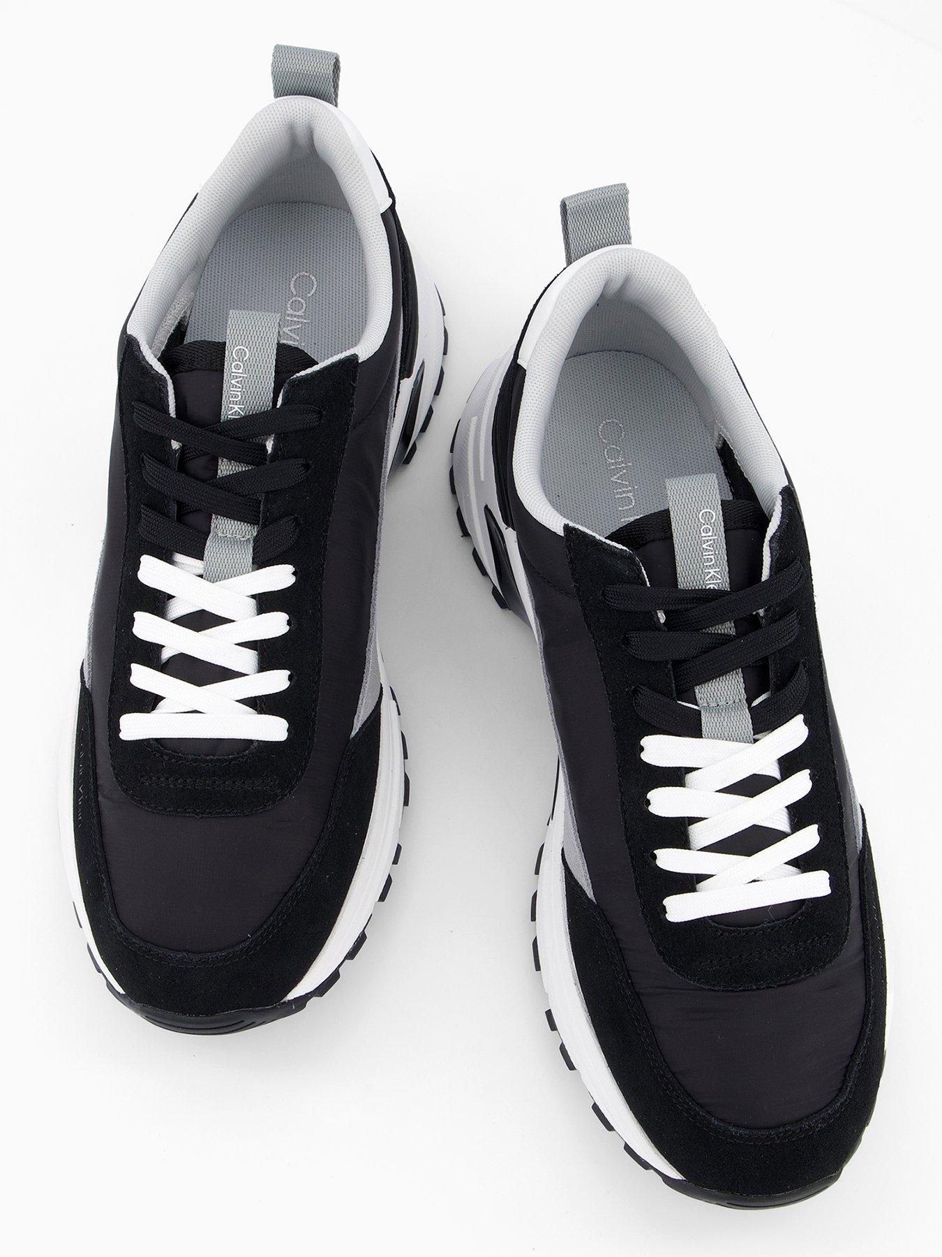 Image 3 of 7 of Calvin Klein Trailblazer Hike Nylon Suede Trainers - Black