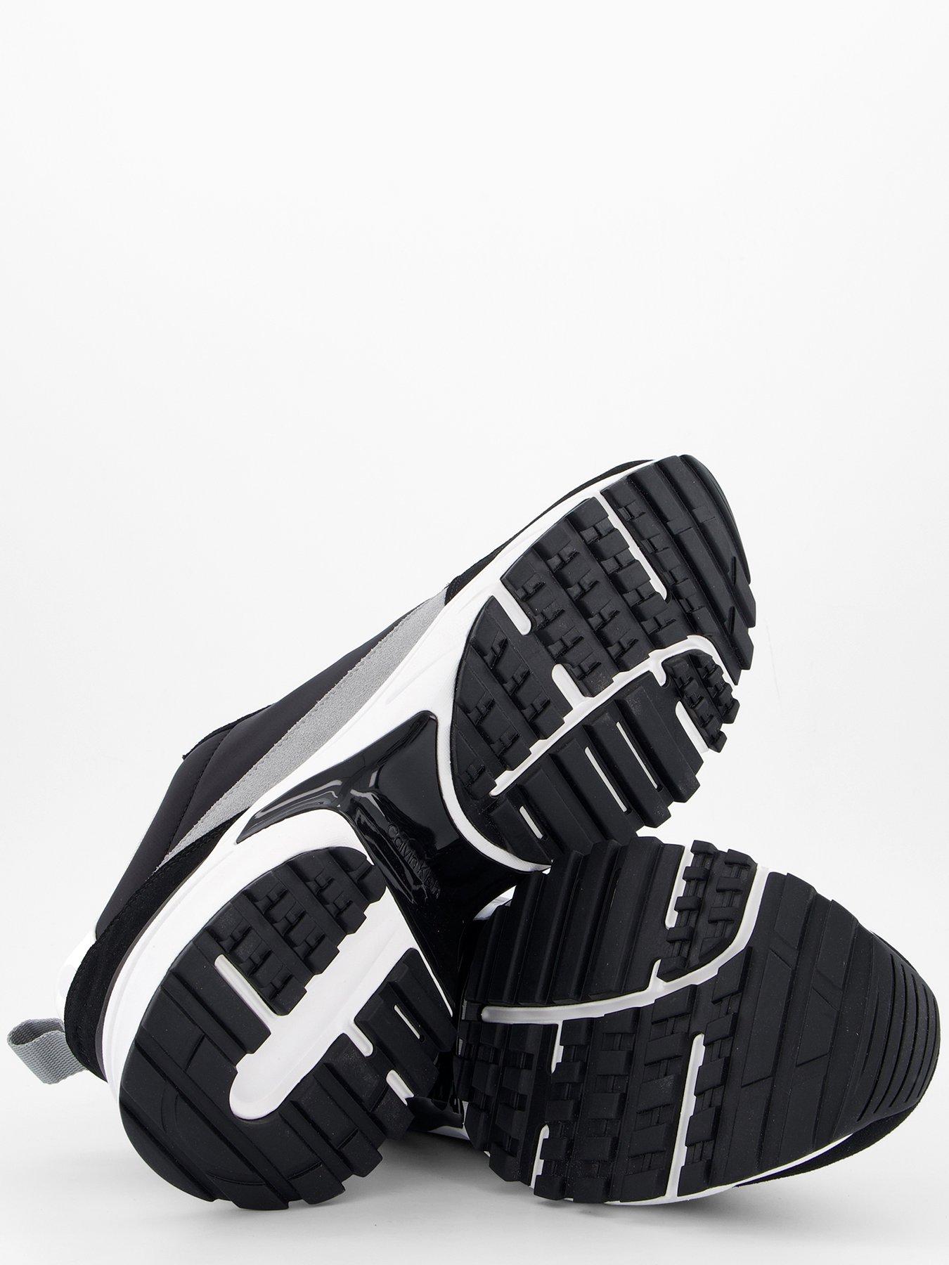 Image 4 of 7 of Calvin Klein Trailblazer Hike Nylon Suede Trainers - Black