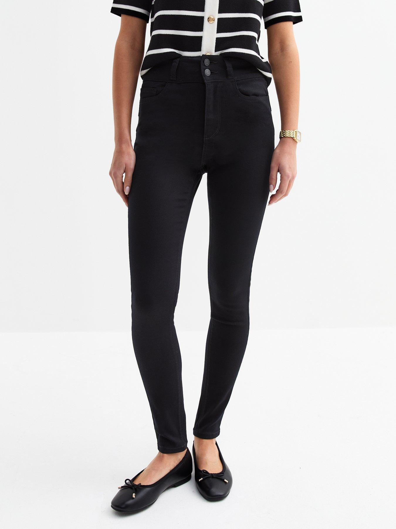 undefined Yazmin High Waist Skinny Jeans - Black