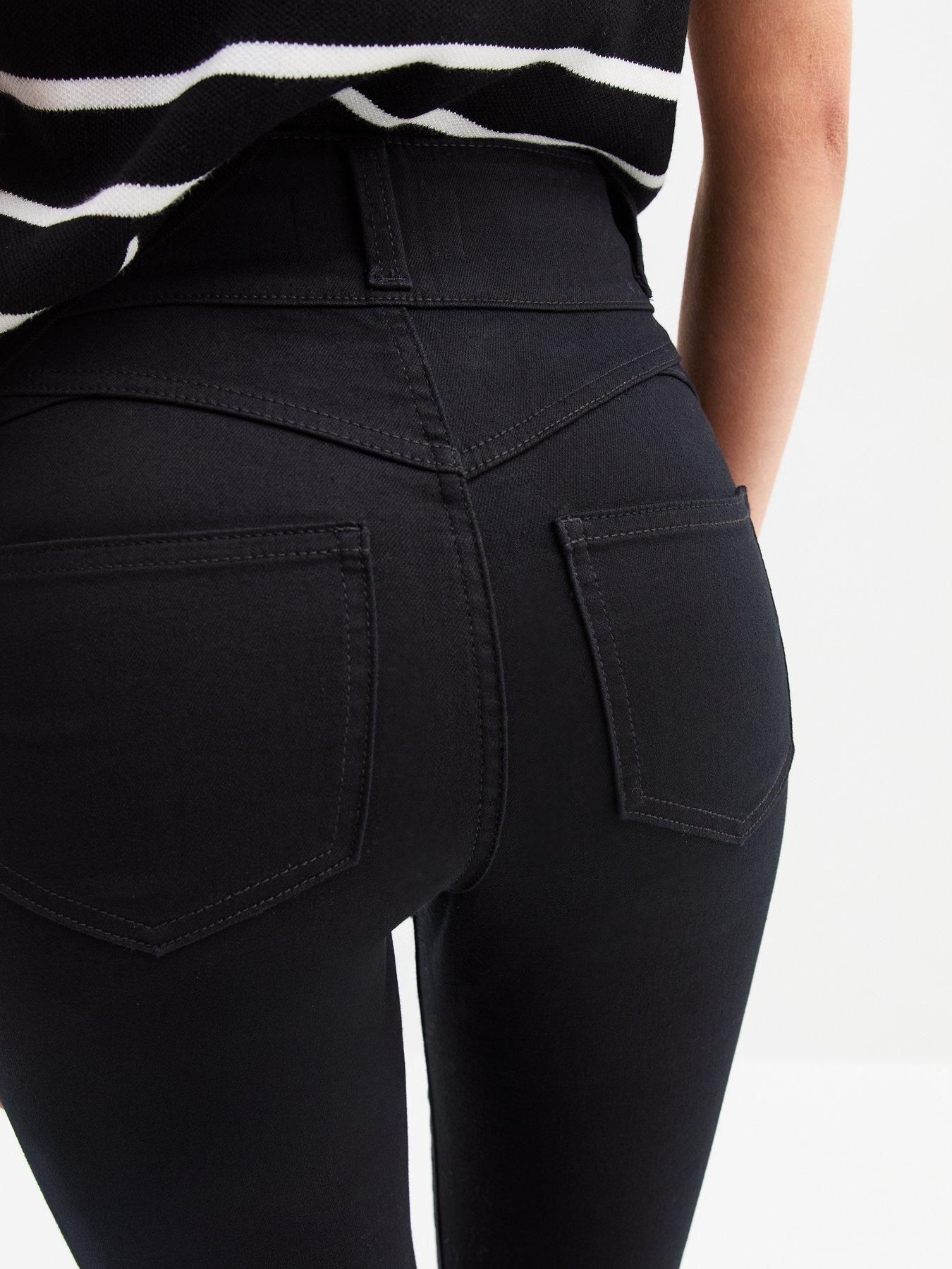 Image 5 of 6 of New Look Yazmin High Waist Skinny Jeans - Black
