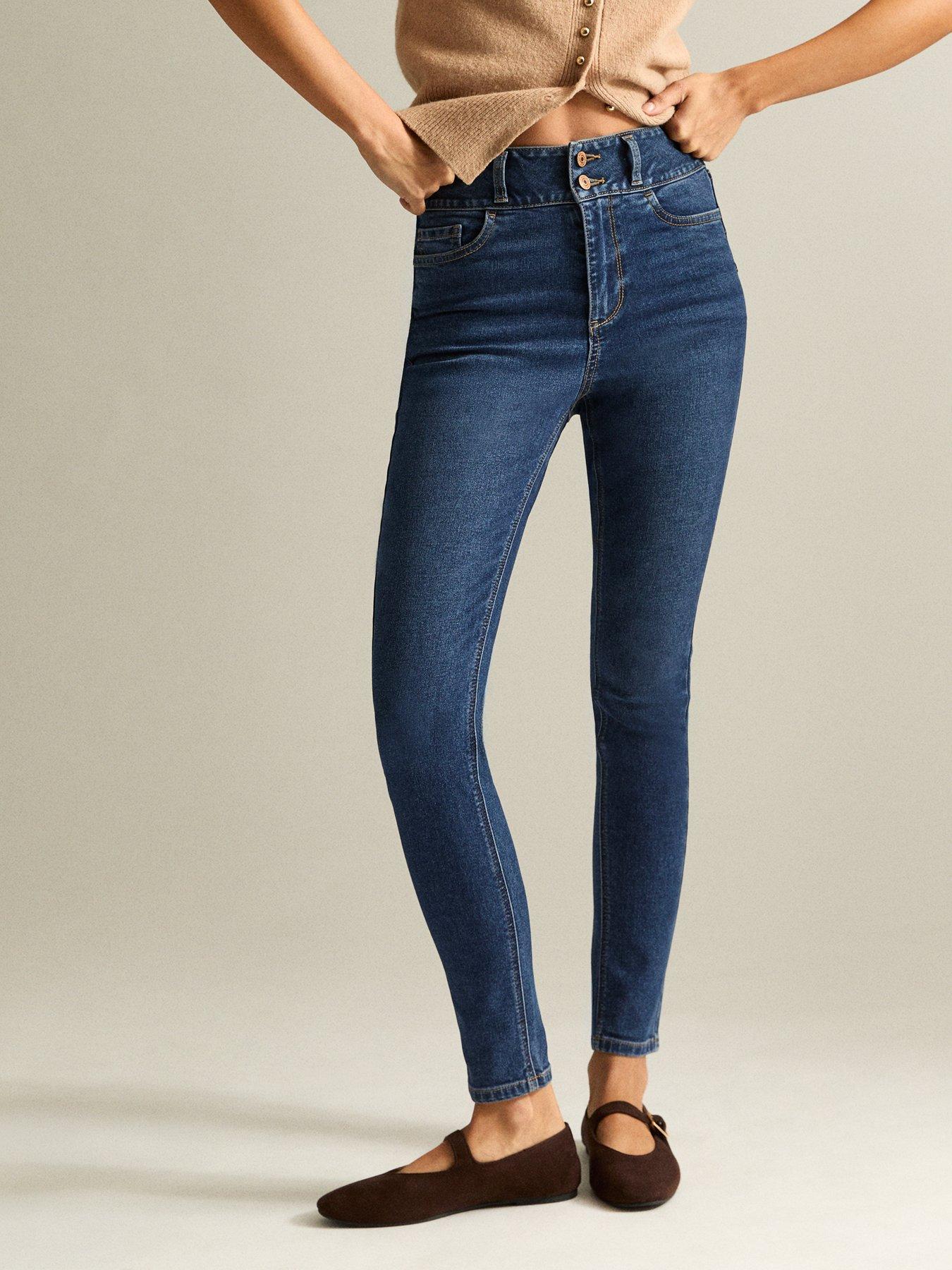 undefined Highwaist Yazmin Skinny Jeans - Blue