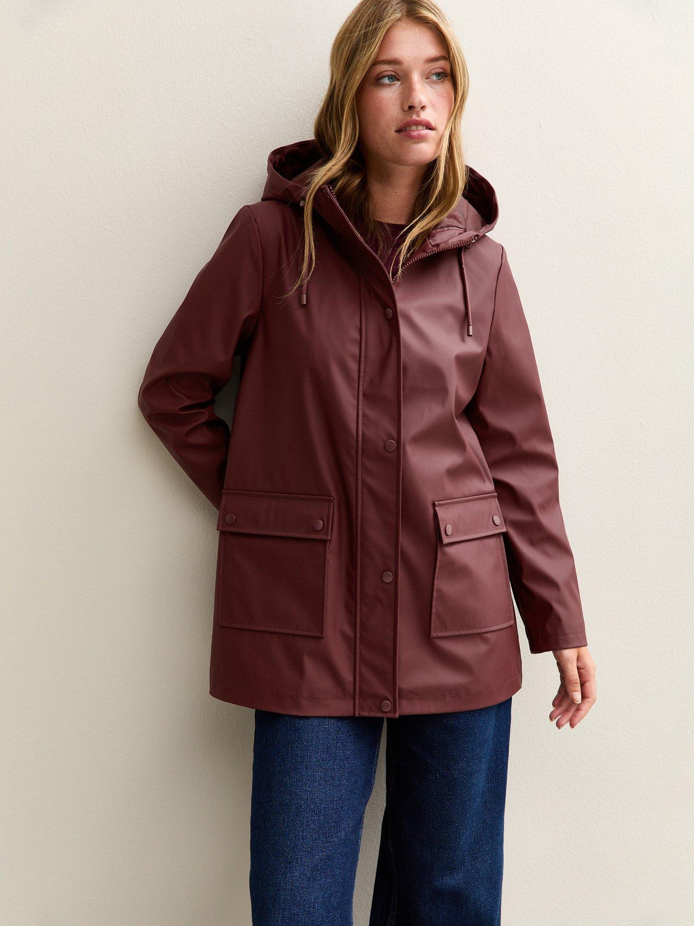 undefined Water Resistant Rain Anorak - Red