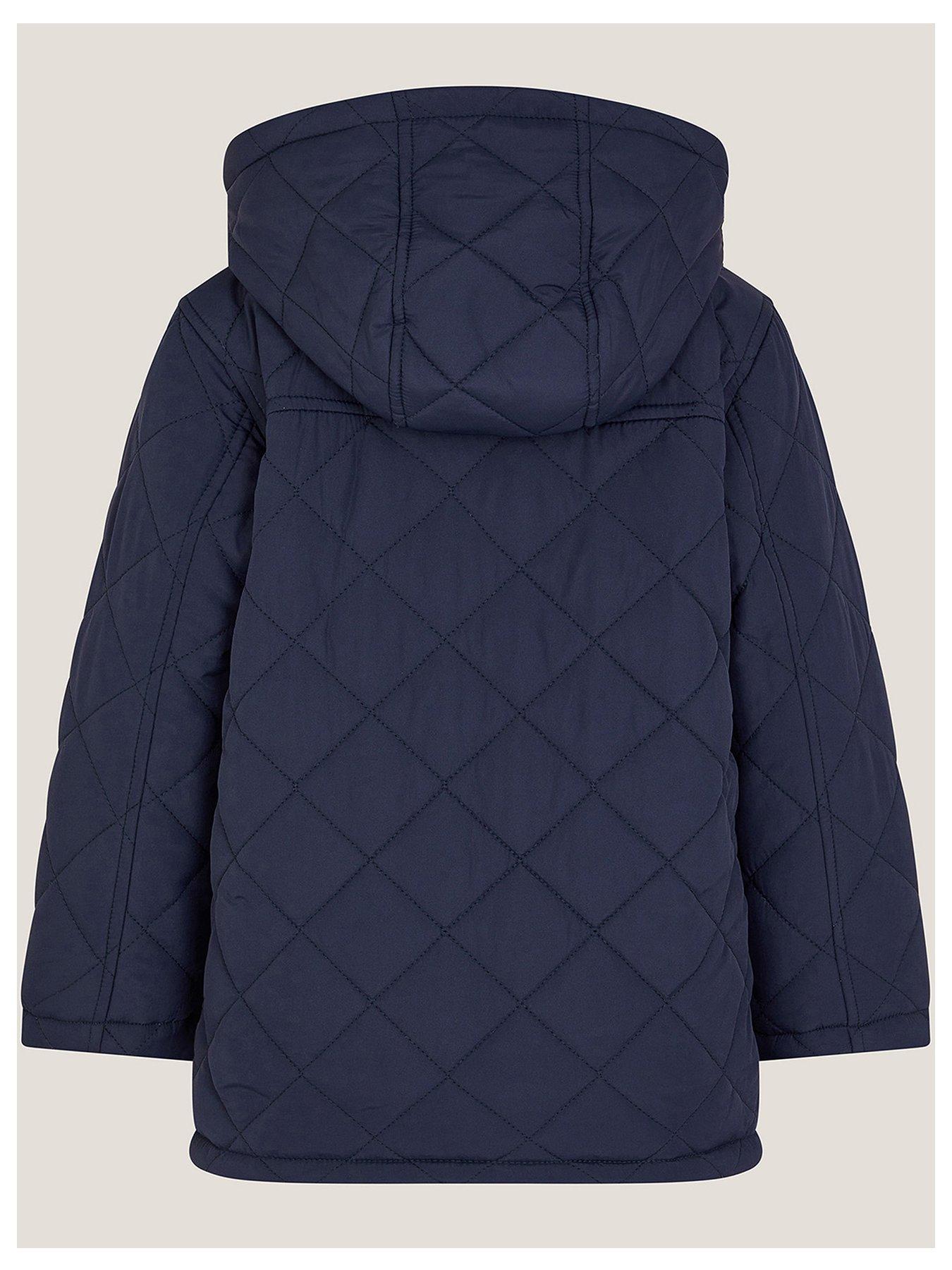 Image 3 of 4 of Monsoon Boys Quilted Barn Jacket - Navy
