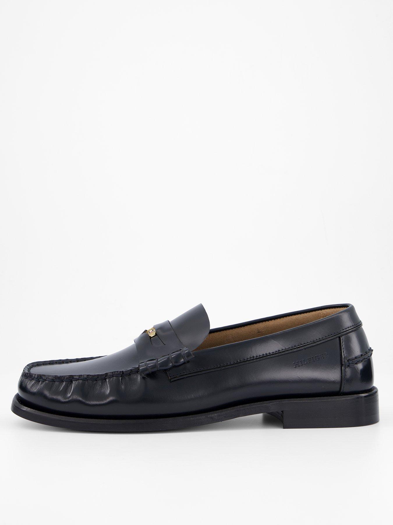 Tommy Hilfiger Penny Patent Leather Loafer - Navy