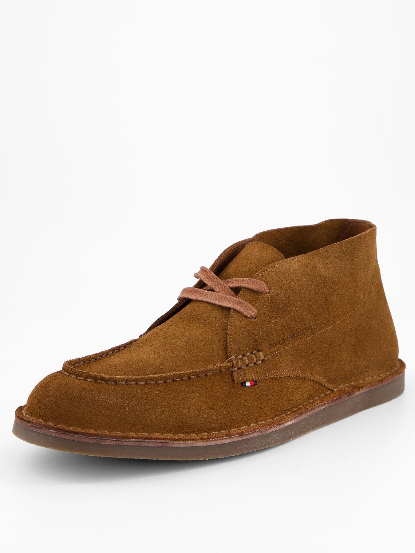 Image 2 of 7 of Tommy Hilfiger Stitchdown Suede Chukka Boots - Brown