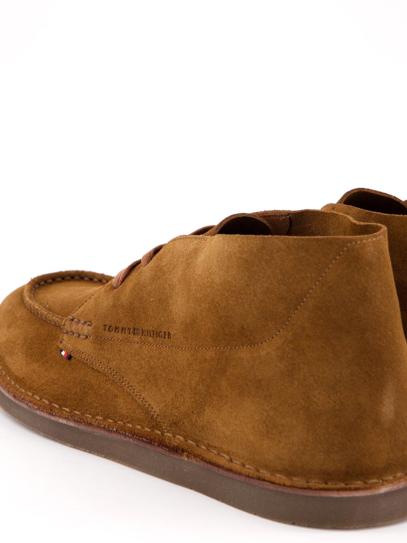 Image 5 of 7 of Tommy Hilfiger Stitchdown Suede Chukka Boots - Brown