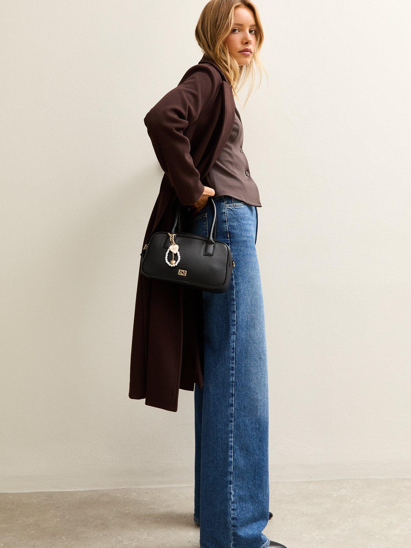 Image 5 of 6 of New Look Panelled Button Through Long Sleeve Top - Brown