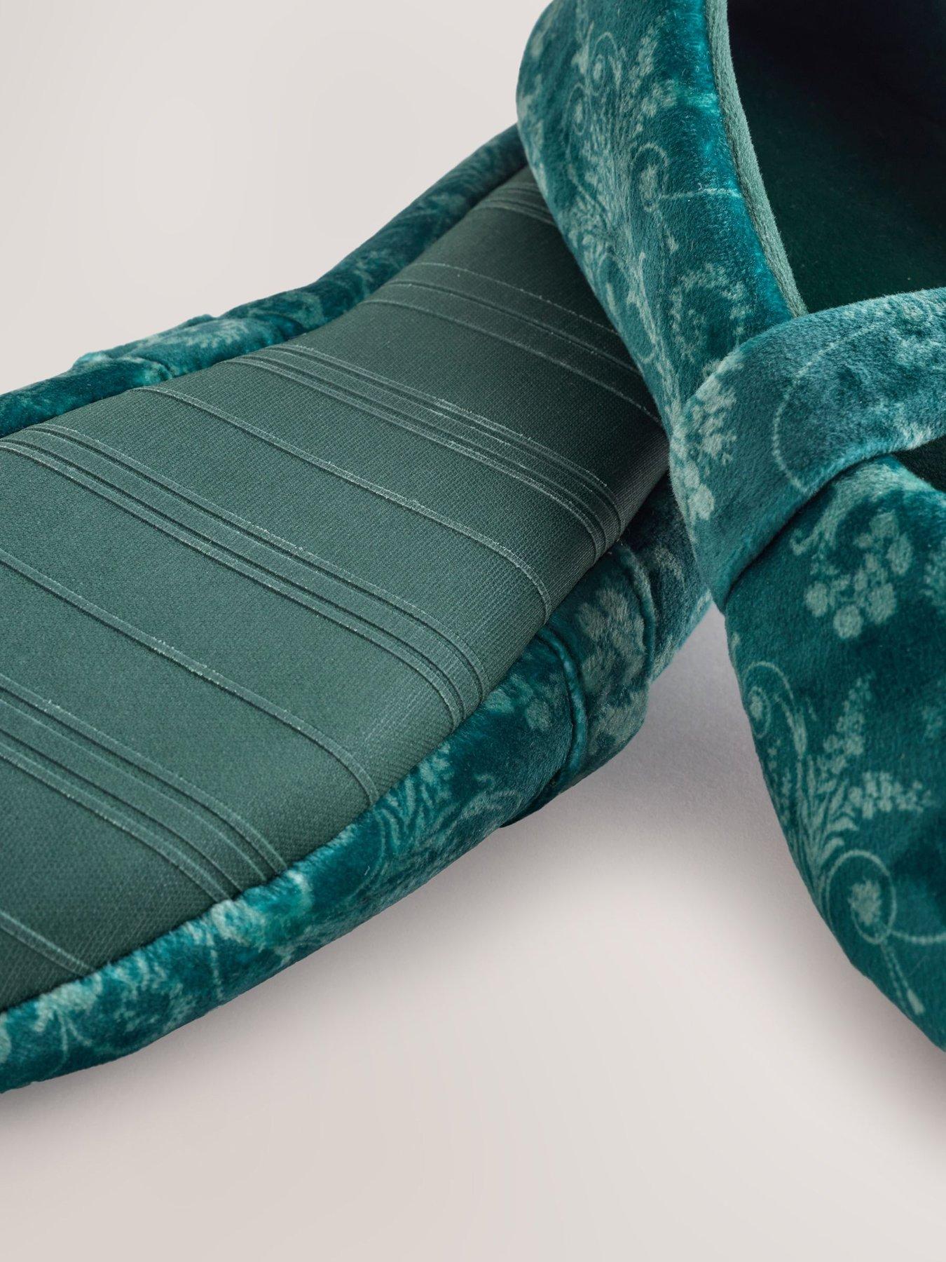 Image 7 of 7 of Laura Ashley Emerald Green Josette Mary Jane Slippers