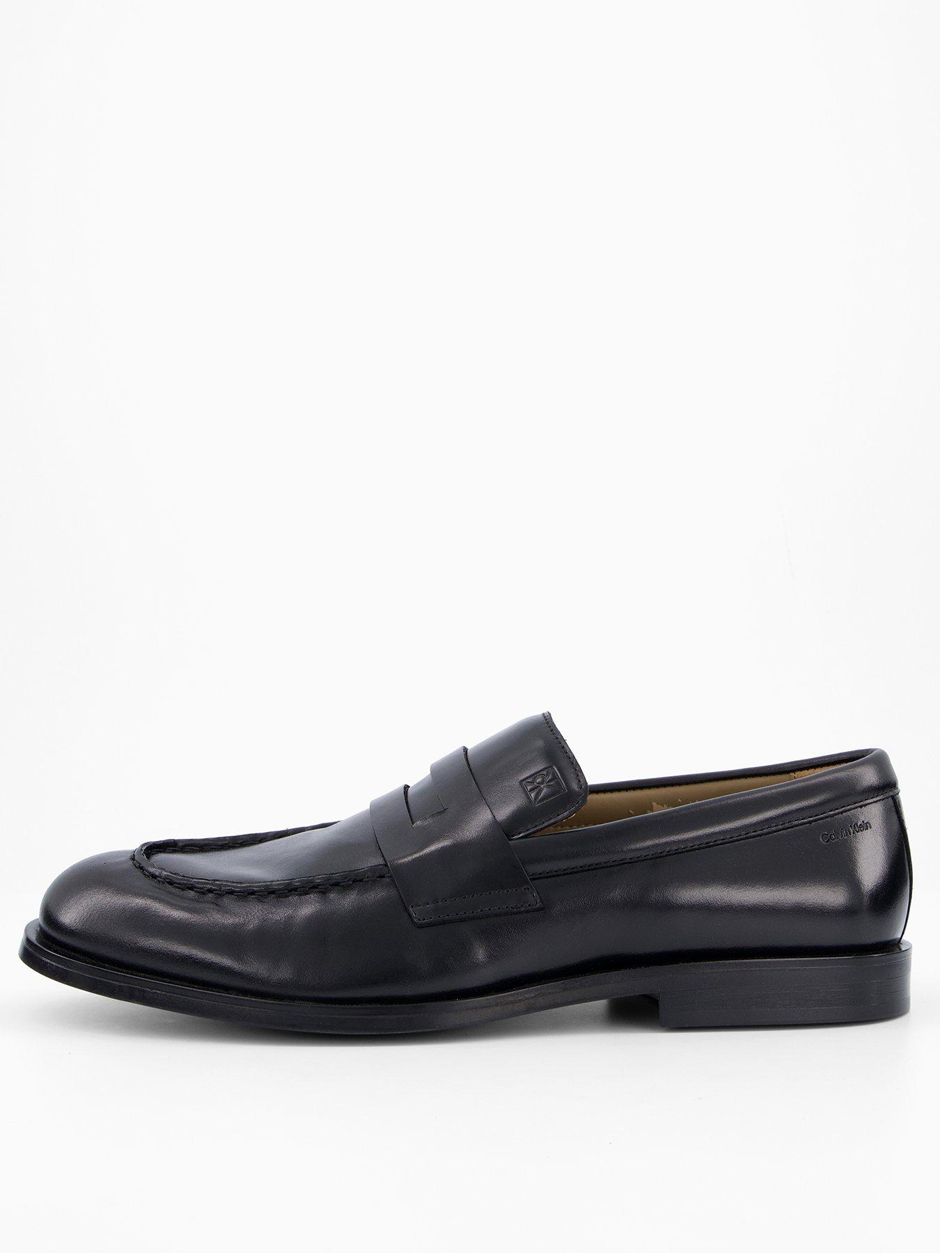 Calvin Klein Rubber Cushioned Penny Loafer - Black
