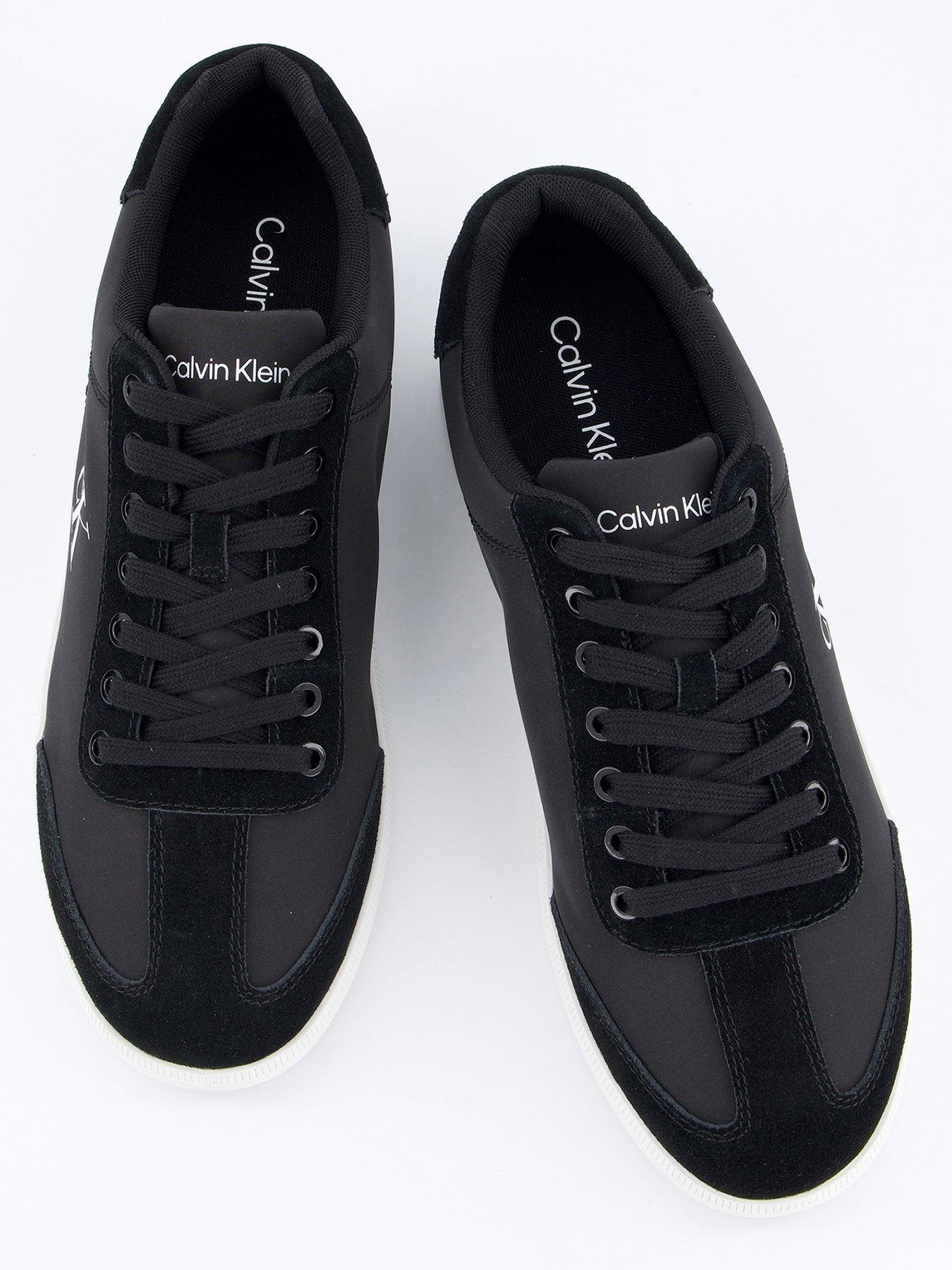 Image 3 of 7 of Calvin Klein Caesar Nylon Mix Trainers - Black