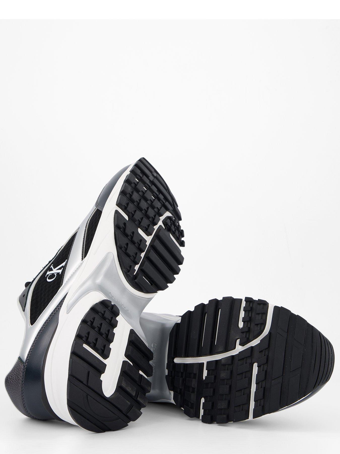  image of calvin-klein-trailblazer-hike-runner-trainers-black-white