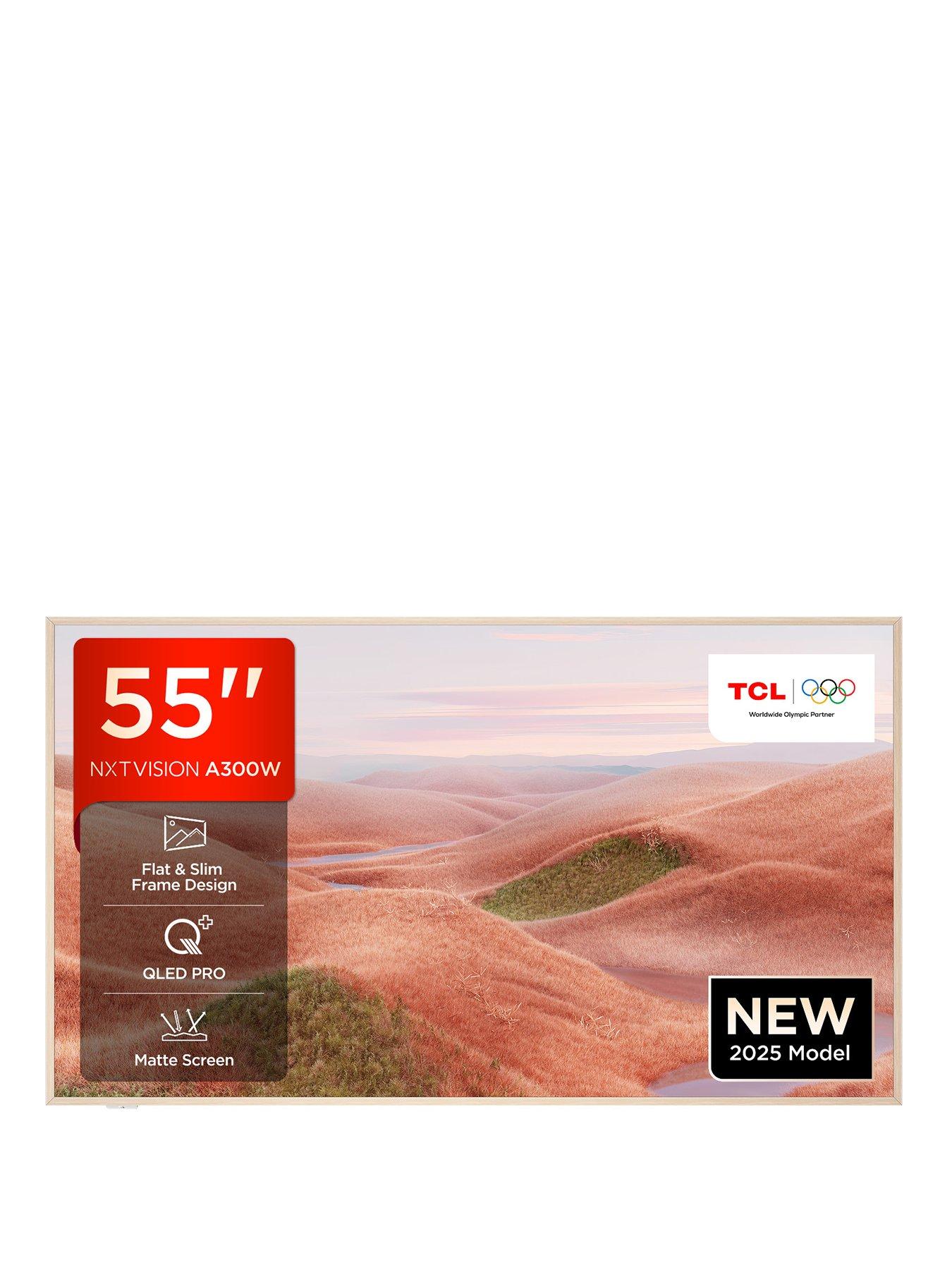 Image 1 of 7 of TCL A300 NXTVISION 55" QLED 4K HDR Google Smart TV - 55A300W-UK