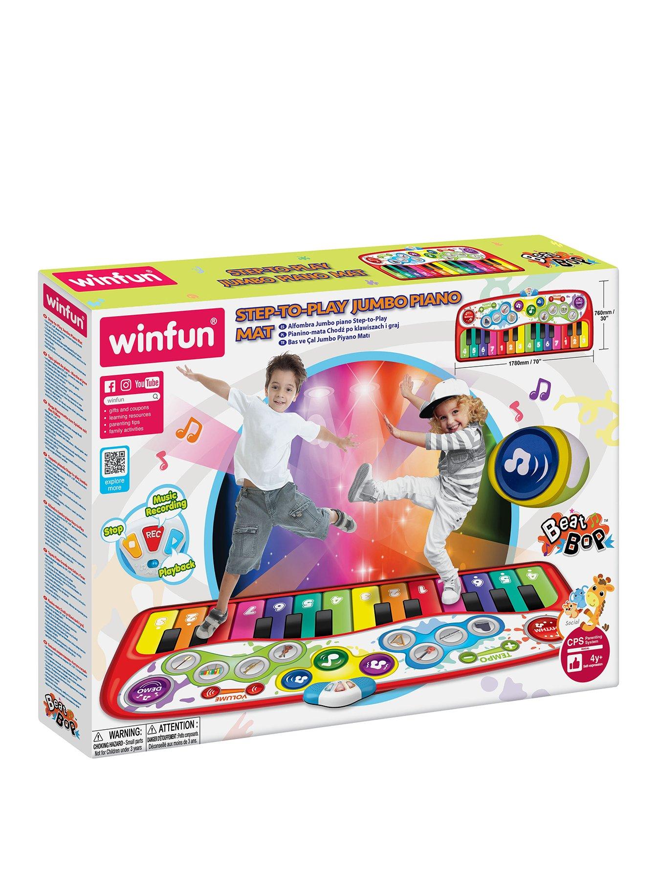 WinFun Disco Beat Bop Step-to-Play Jumbo Piano Mat
