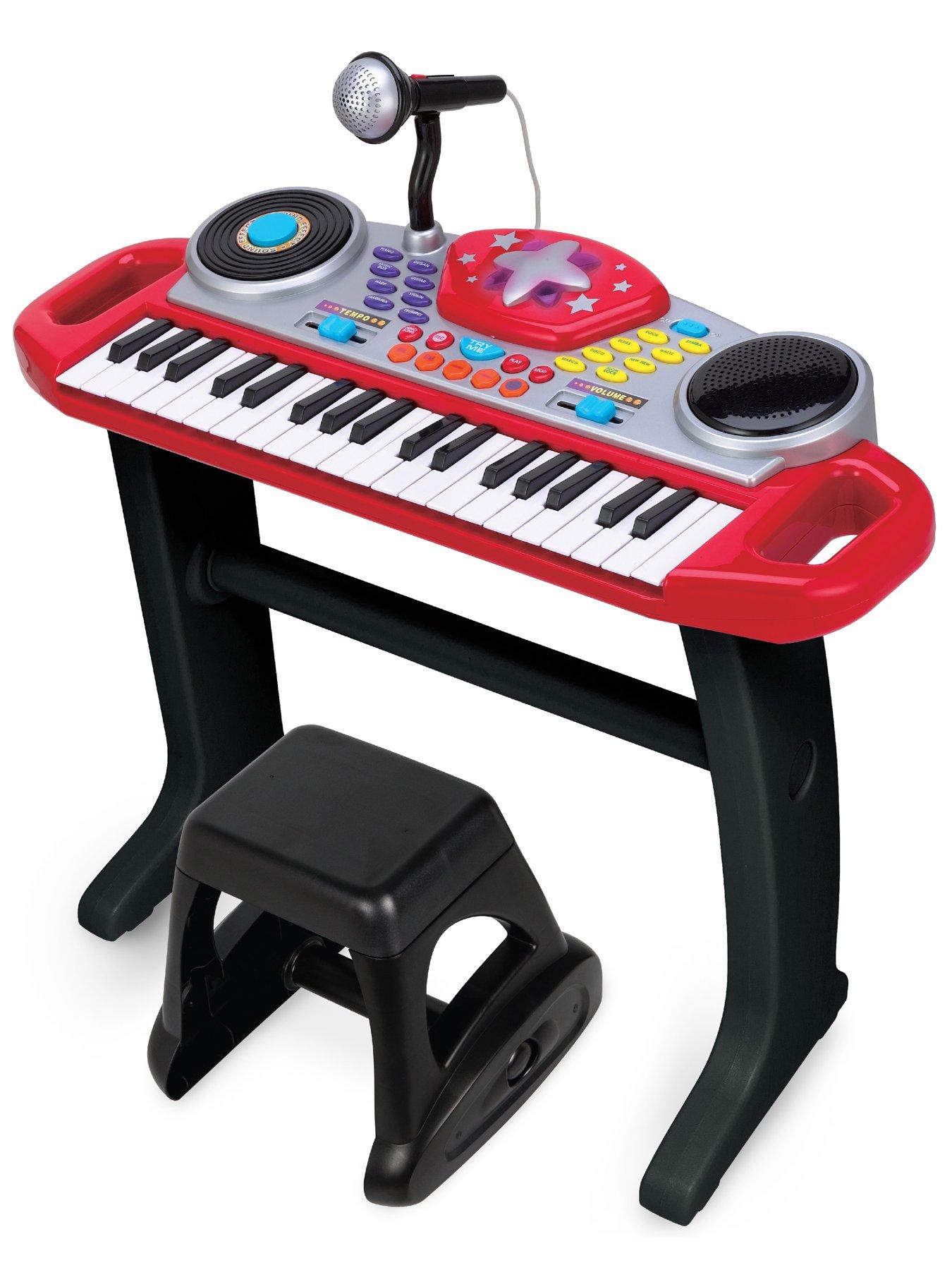 Image 2 of 7 of WinFun Disco Beat Bop Keyboard Rock Star Set - Red