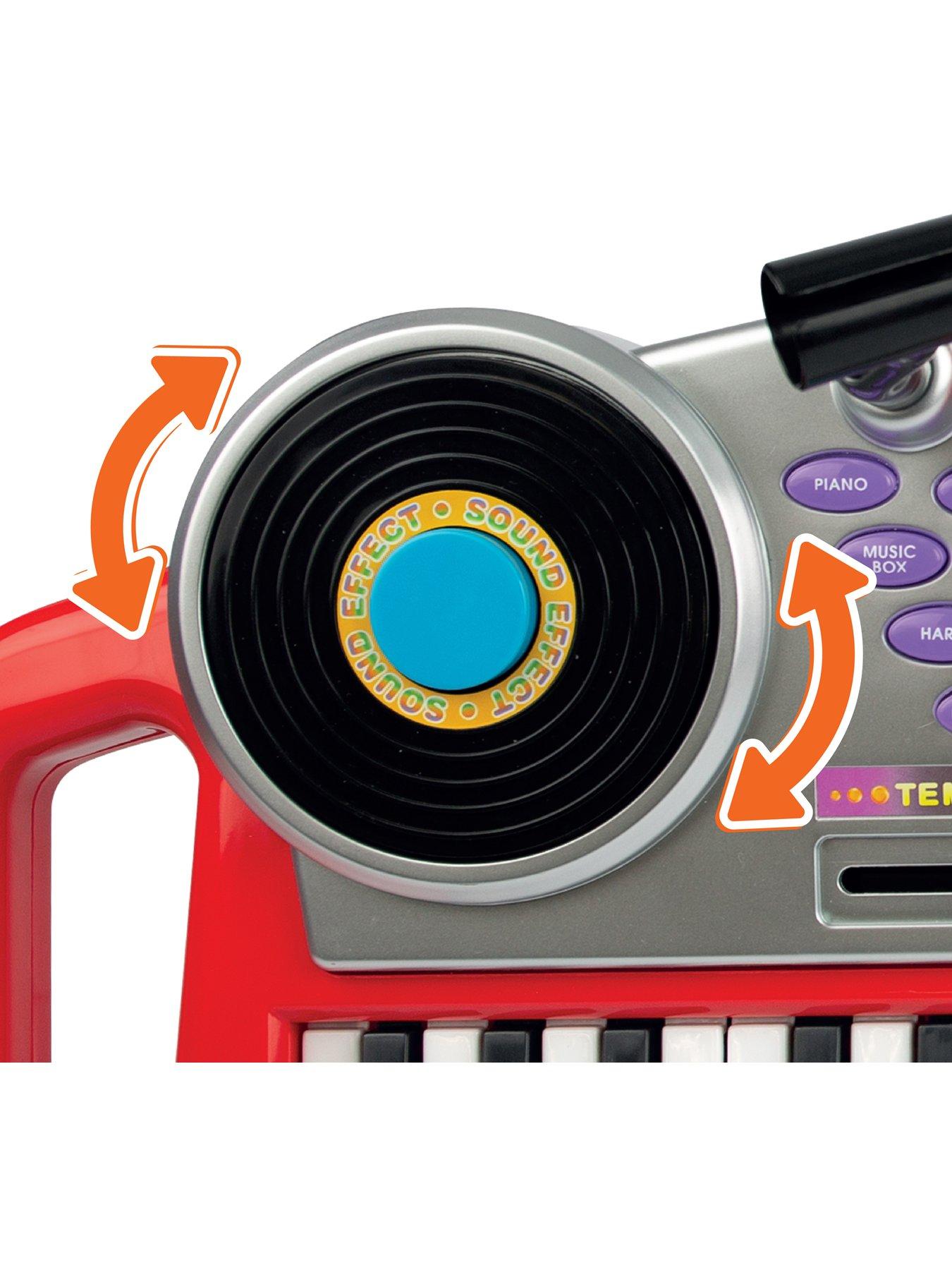 Image 4 of 7 of WinFun Disco Beat Bop Keyboard Rock Star Set - Red