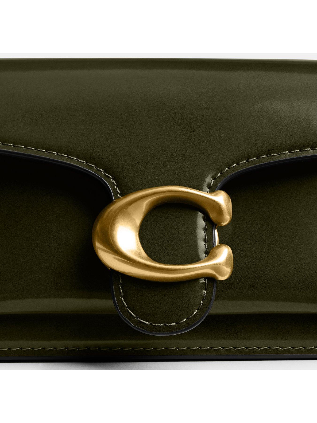 Image 4 of 4 of COACH Spazzolato Leather Tabby Shoulder Bag 20 - Green