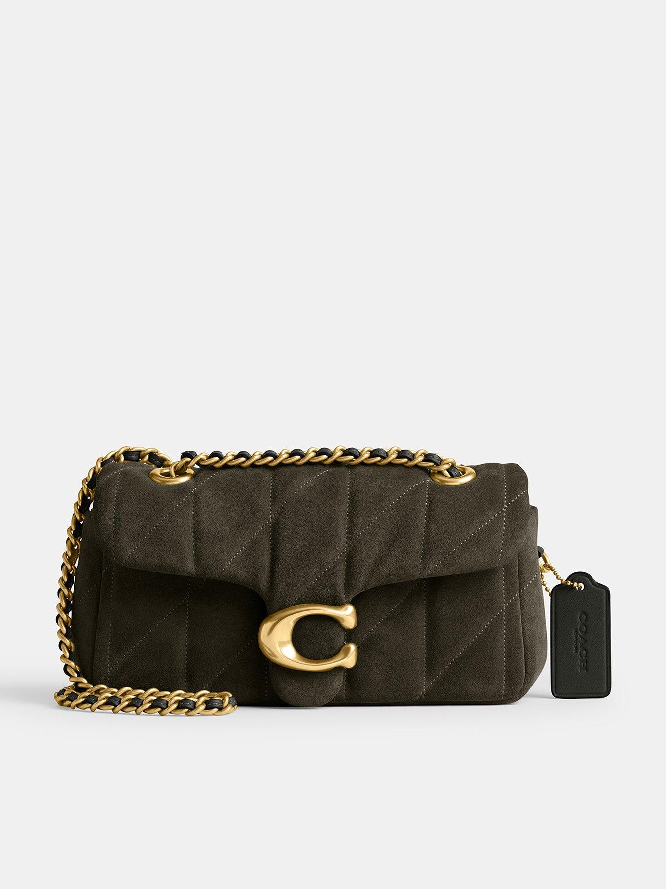 Image 1 of 5 of COACH Quilted Suede Tabby Shoulder Bag 20 With Chain